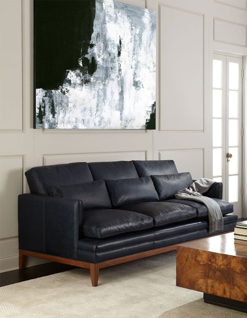Rothko Style Black White Grey Abstract Wall Canvas