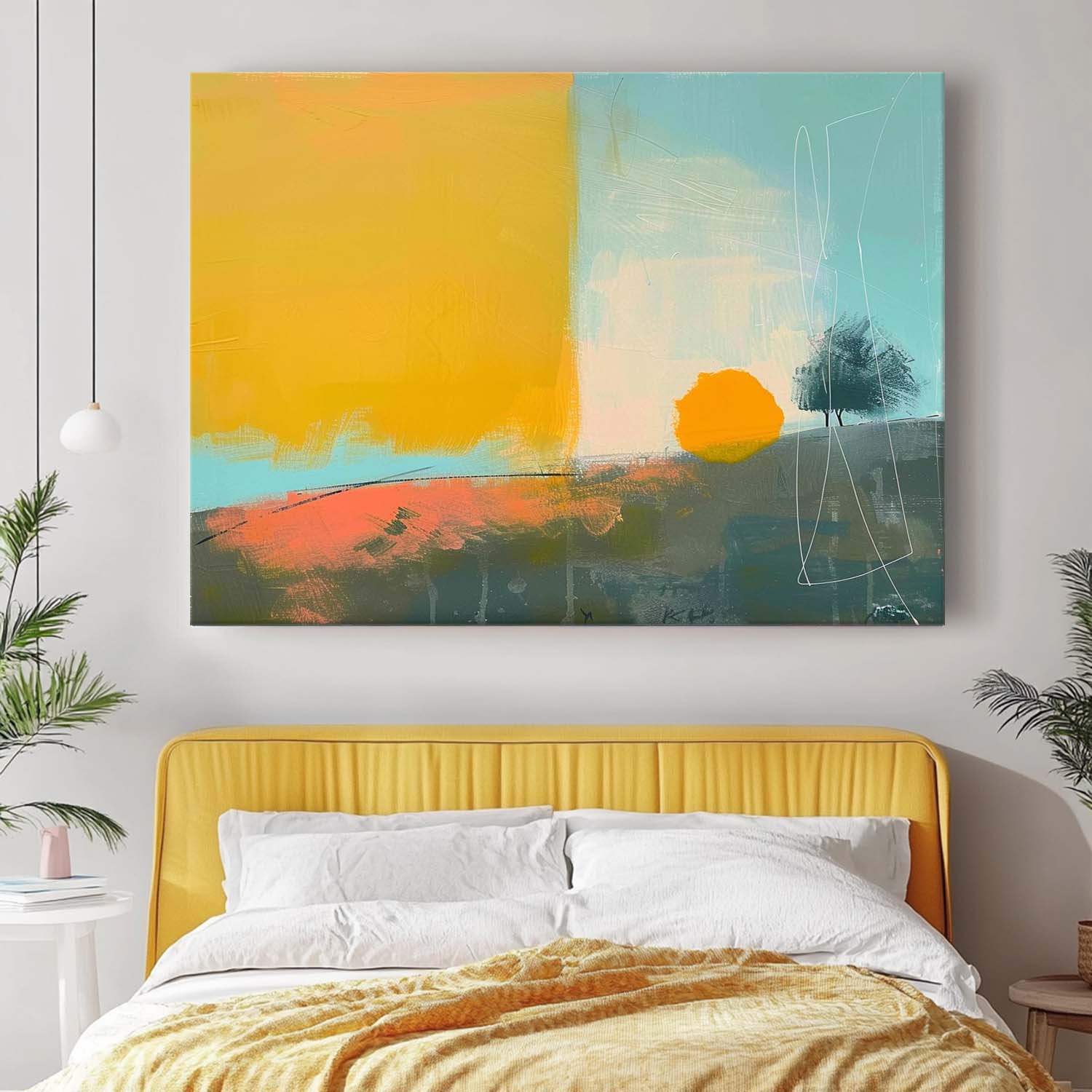Wall Art Abstract Understated Landscape Pop