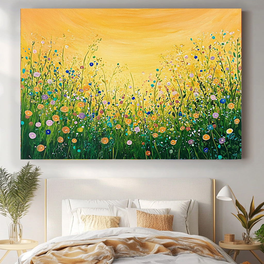 Wall Art Flower Cheerful Sunny Pastoral