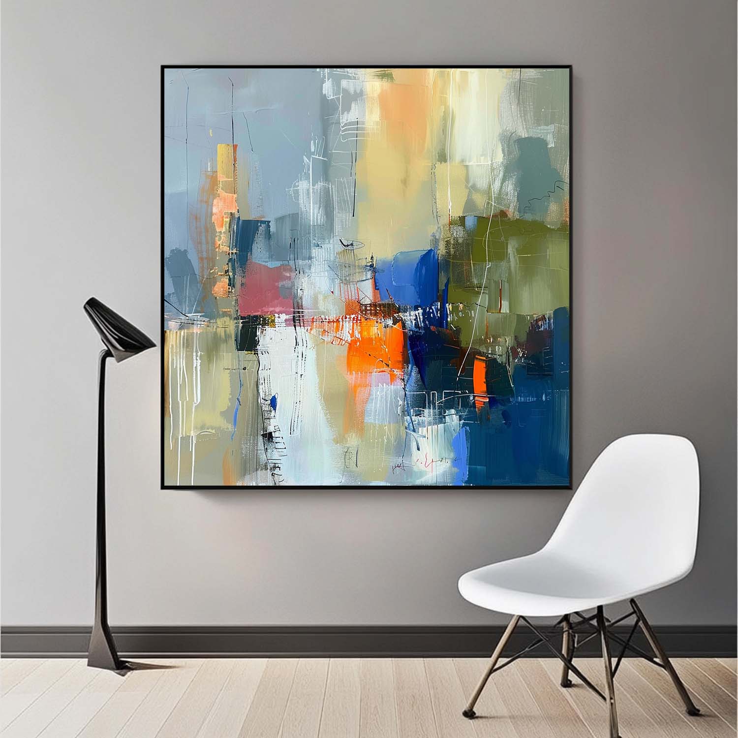 Wall Art Abstract Painterly Landscape Decor