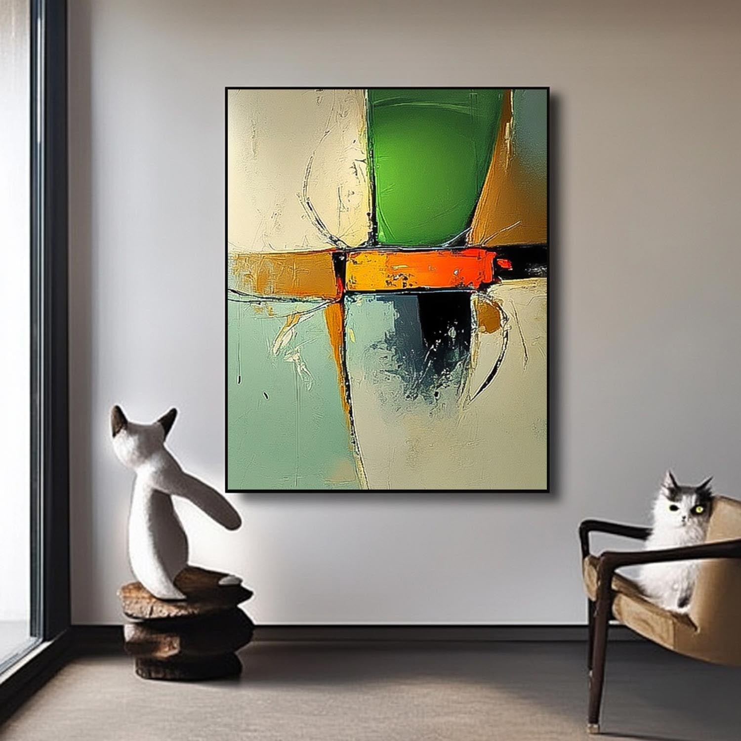 Wall Art Abstract Neo-Impressionist Soft