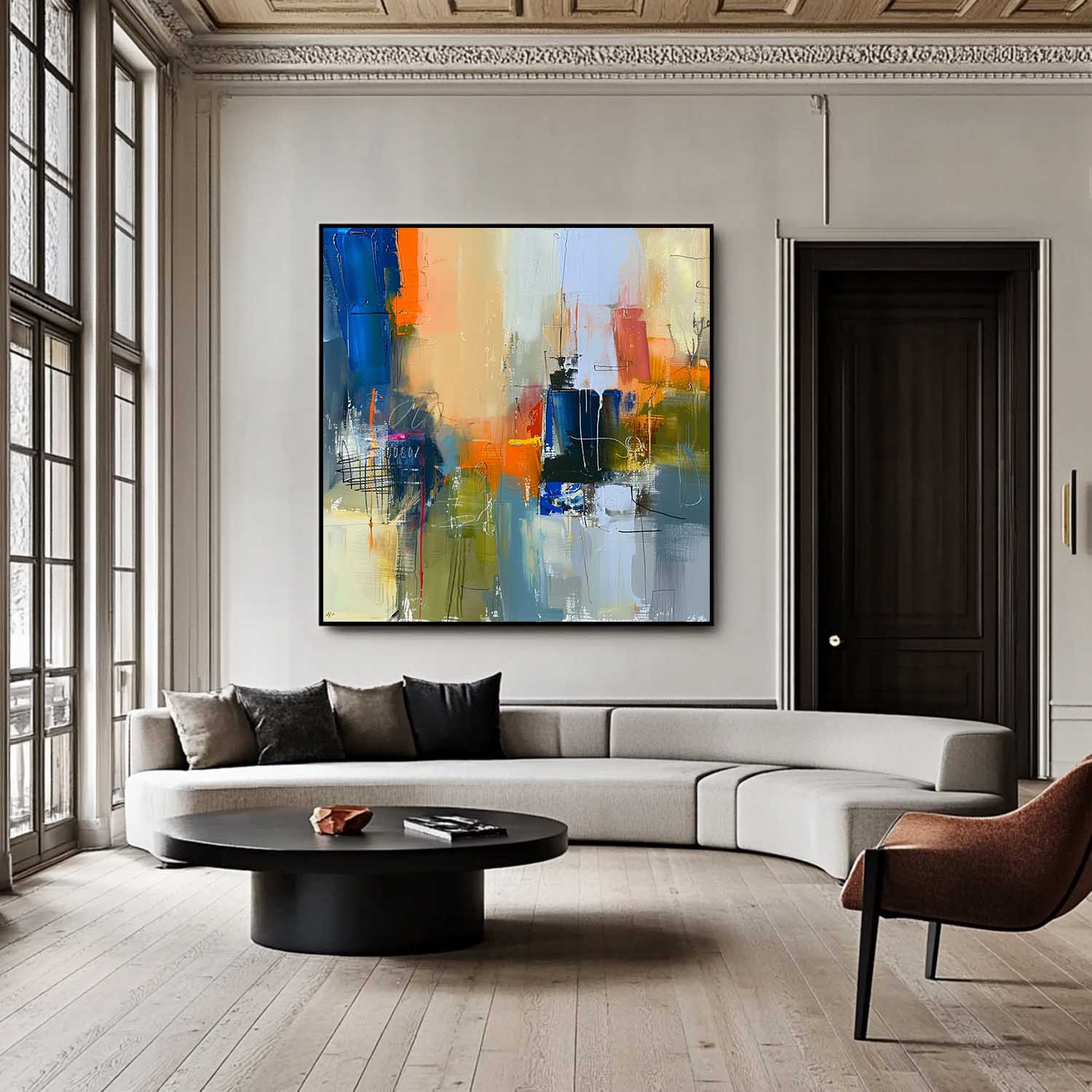 Wall Art Abstract Vibrant Expressionist Modern