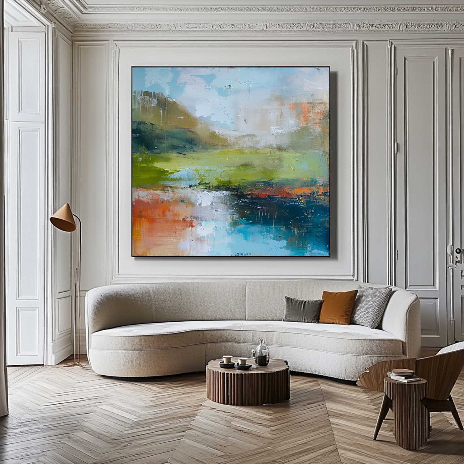 Wall Art Abstract Landscape Impressionist Impasto