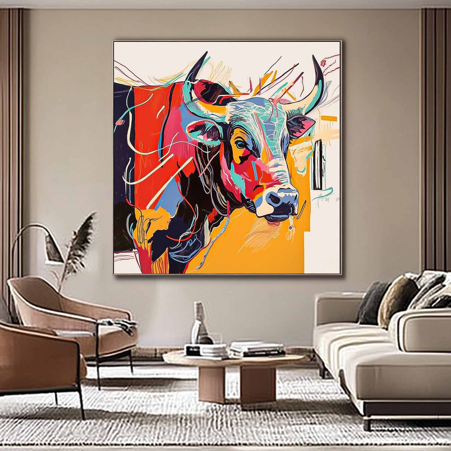 Wall Art Animal Dramatic Maximalist Farm