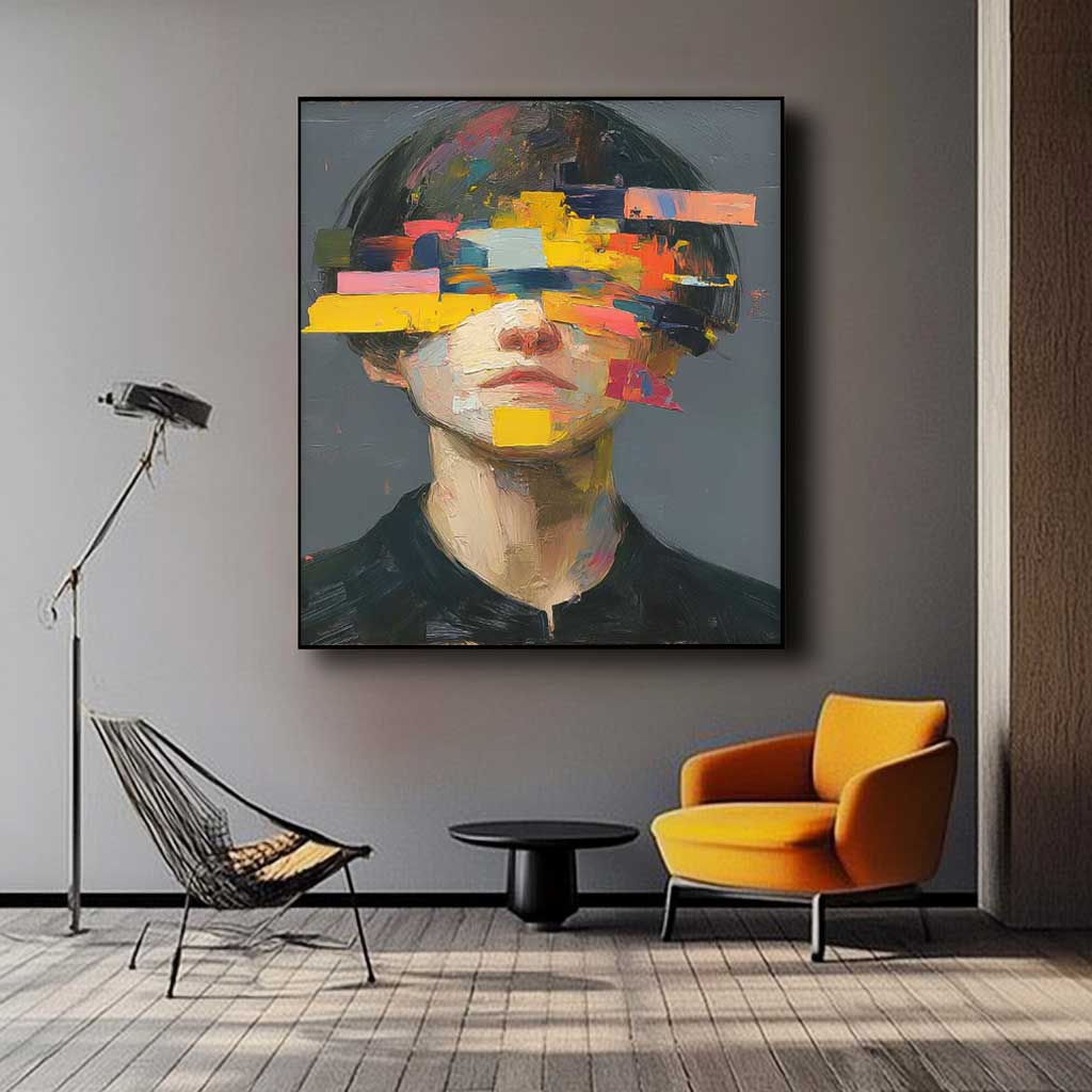 Wall Art Impasto People Dreamy Artistic