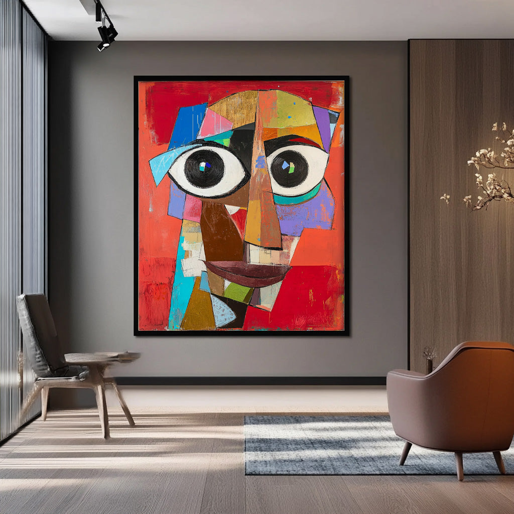 Wall Art People Geometric Deconstructed Form