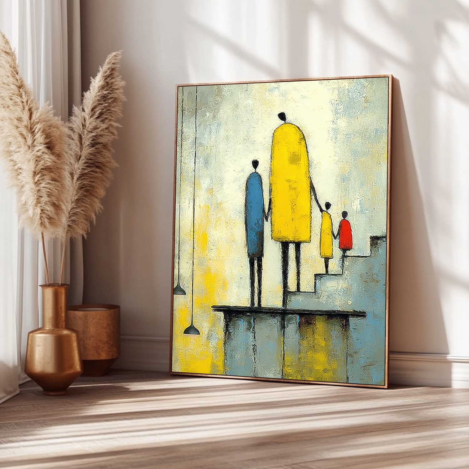 Wall Art People Urban Art Inspired Family