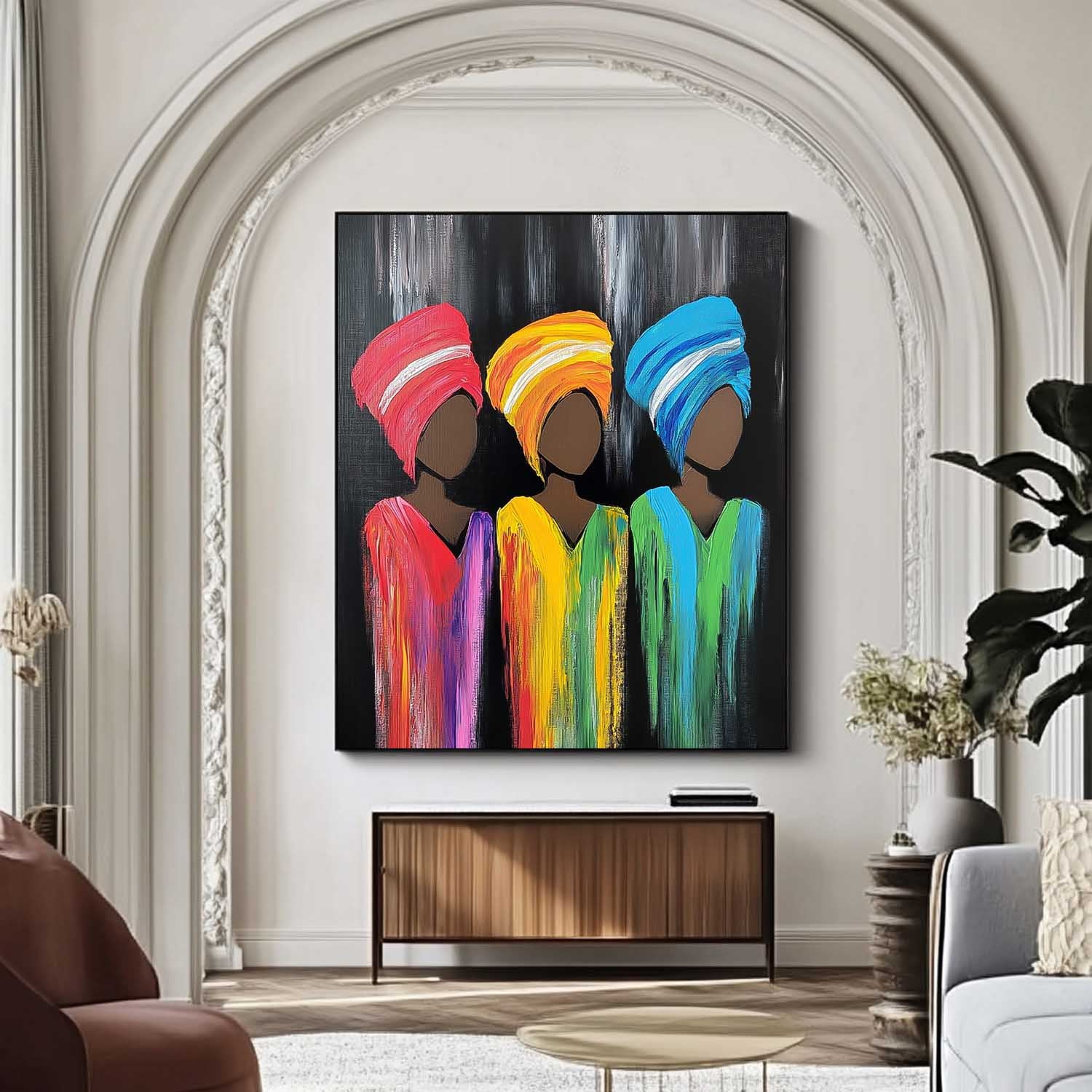 Wall Art People Neo-Pop Silhouette Maximalist