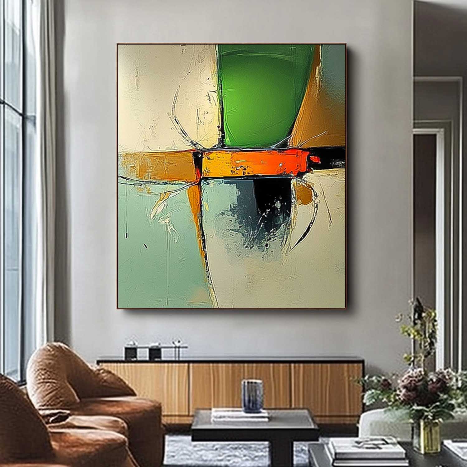 Wall Art Abstract Neo-Impressionist Soft