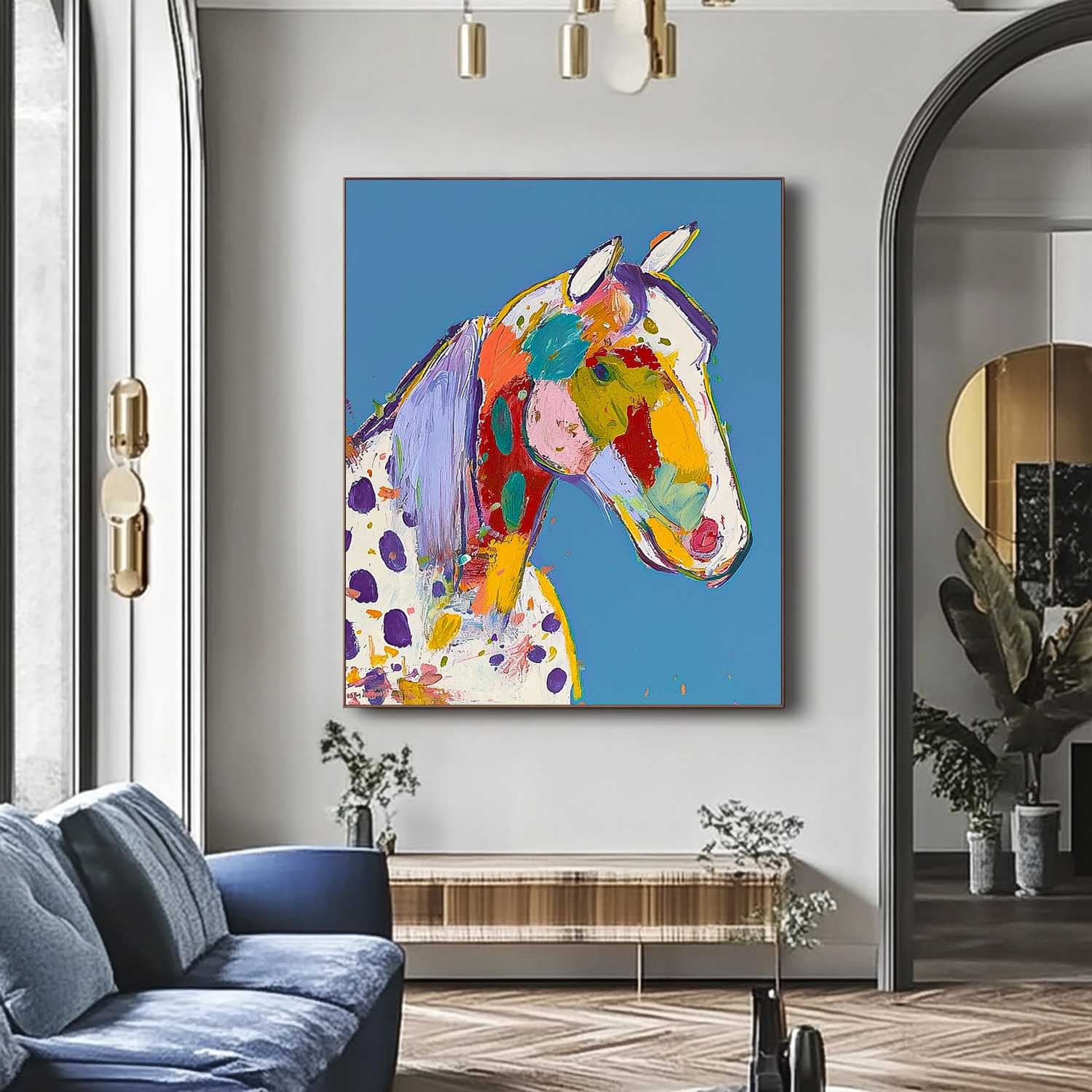 Wall Art Animal Vibrant Bold Modern Abstract