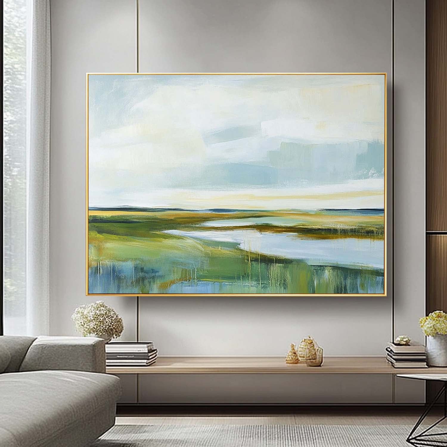 Wall Art Landscape Serene Wetland River