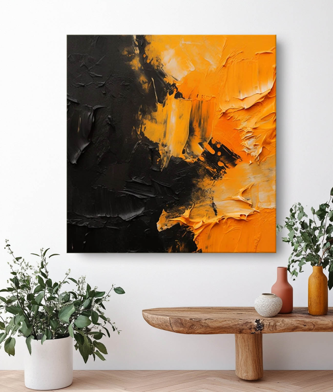 Abstract Canvas Art AB609 - Neutralighting