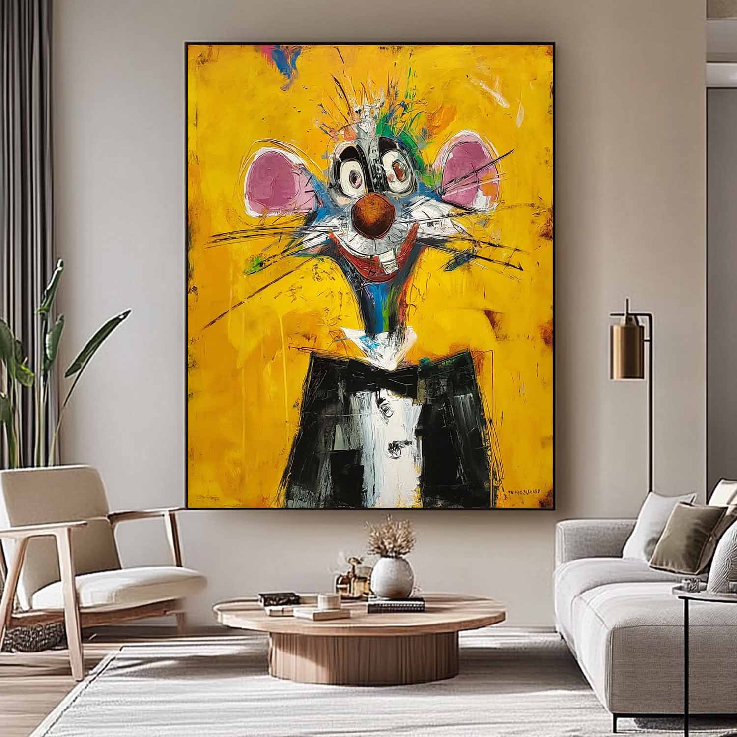 Wall Art Animal Pop Color Block Playful