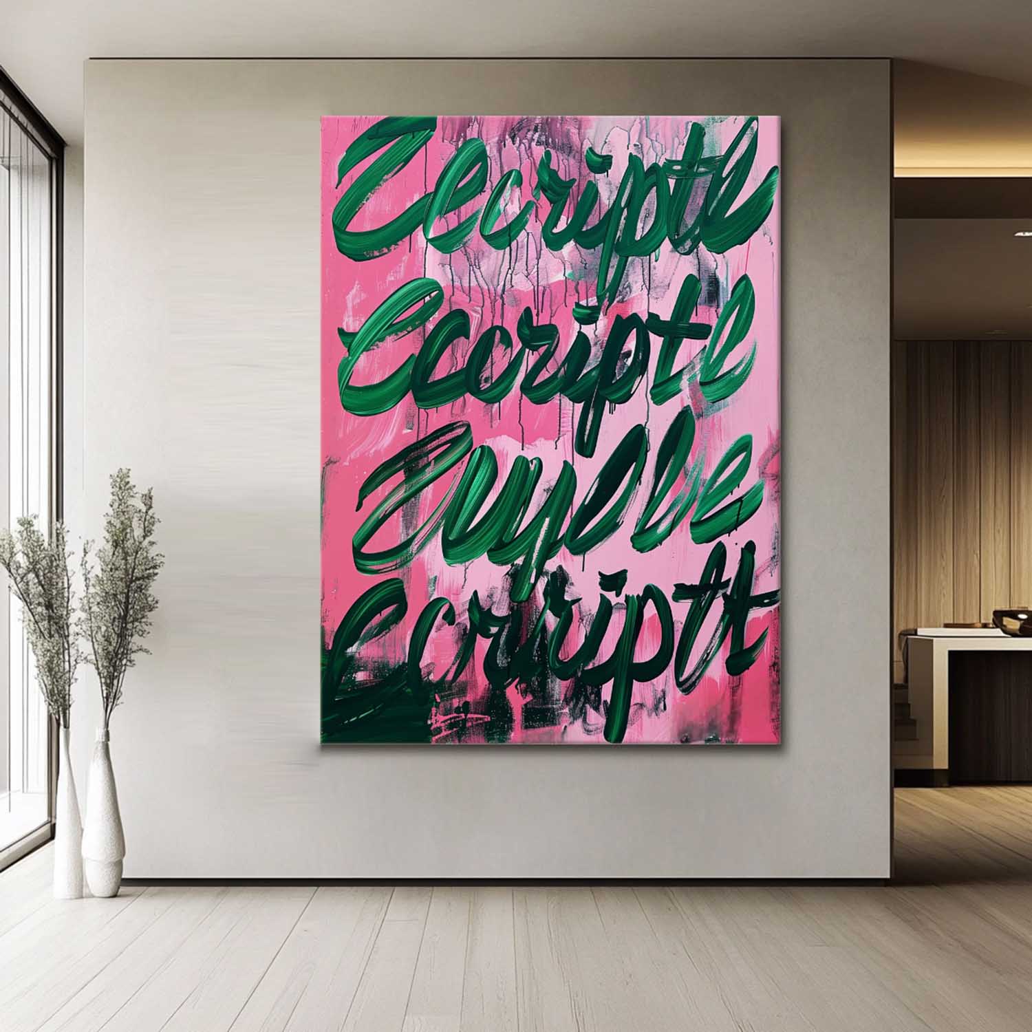 Abstract Canvas Art AB607 - Neutralighting