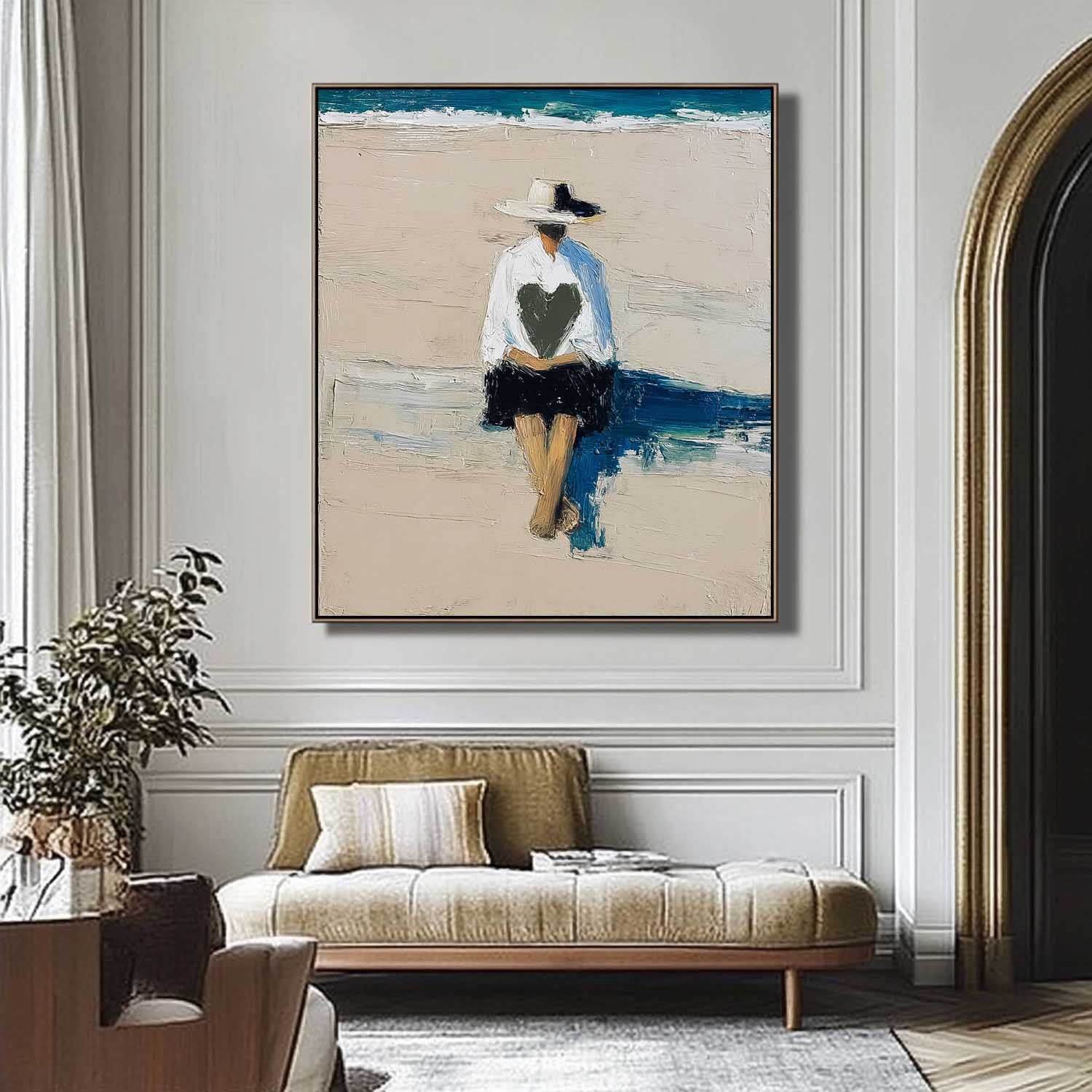 Wall Art People Serene Coastal Romantic