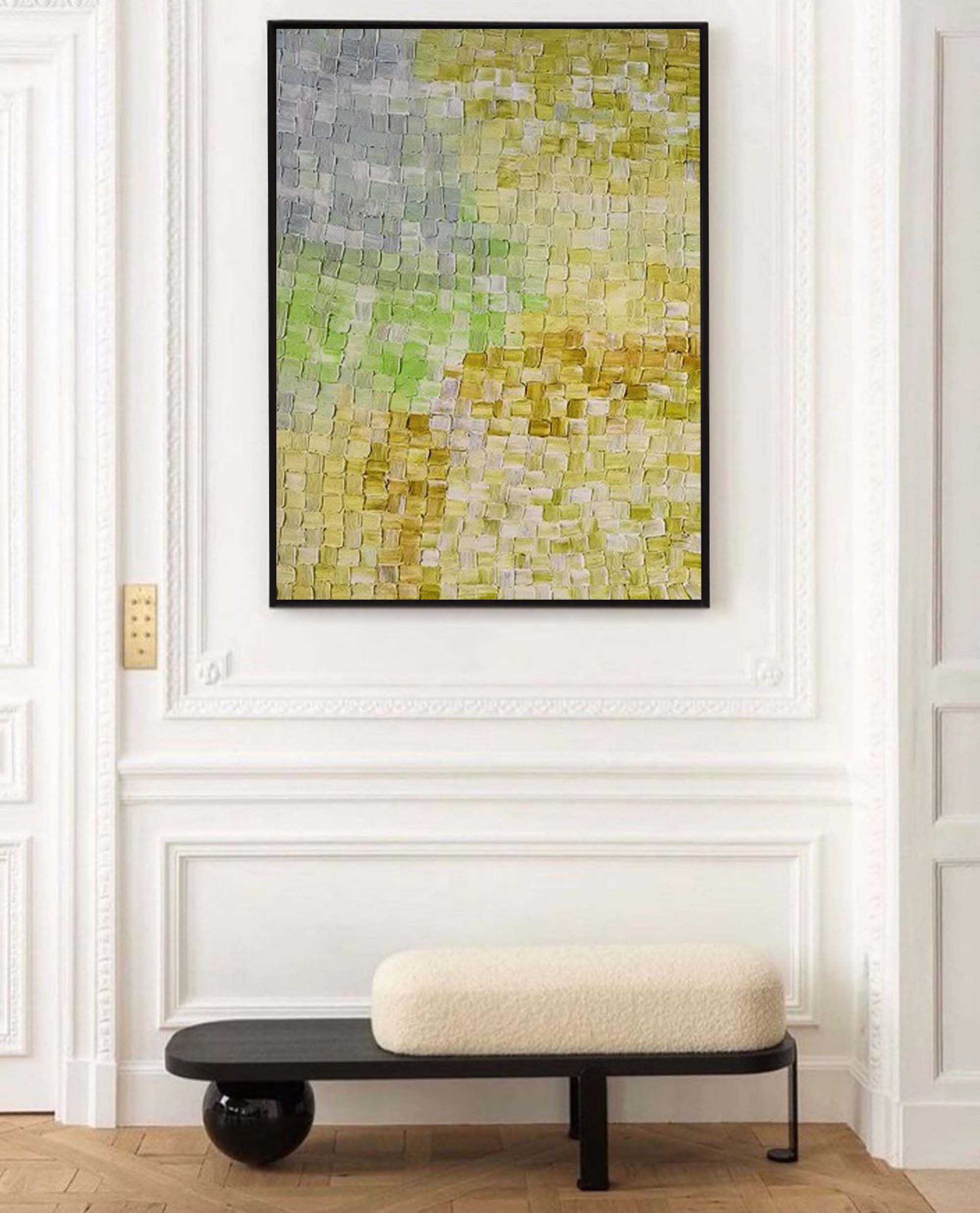 Wall Art Abstract Impasto Elegant Natural