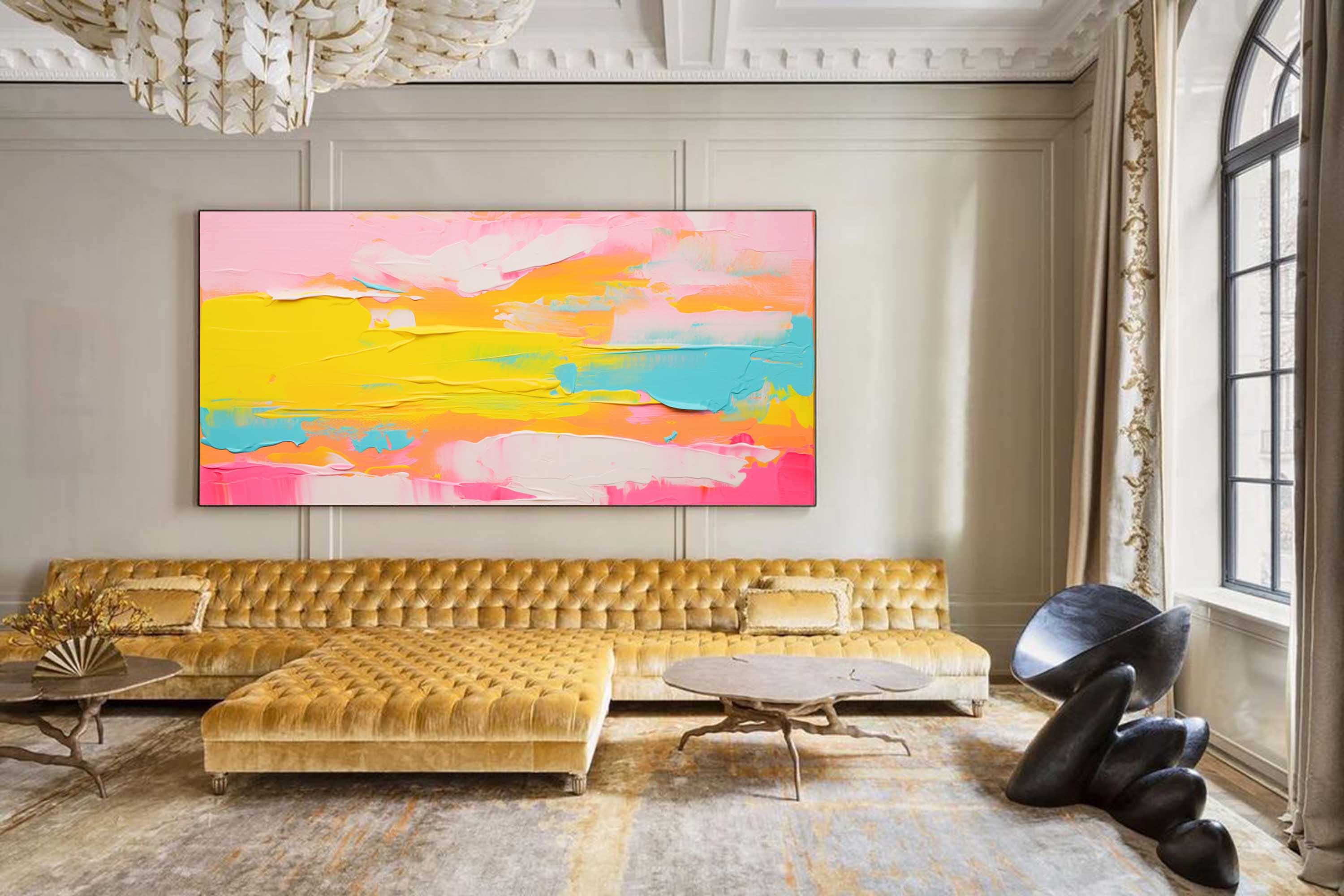 Wall Art Abstract Playful Energetic Pop