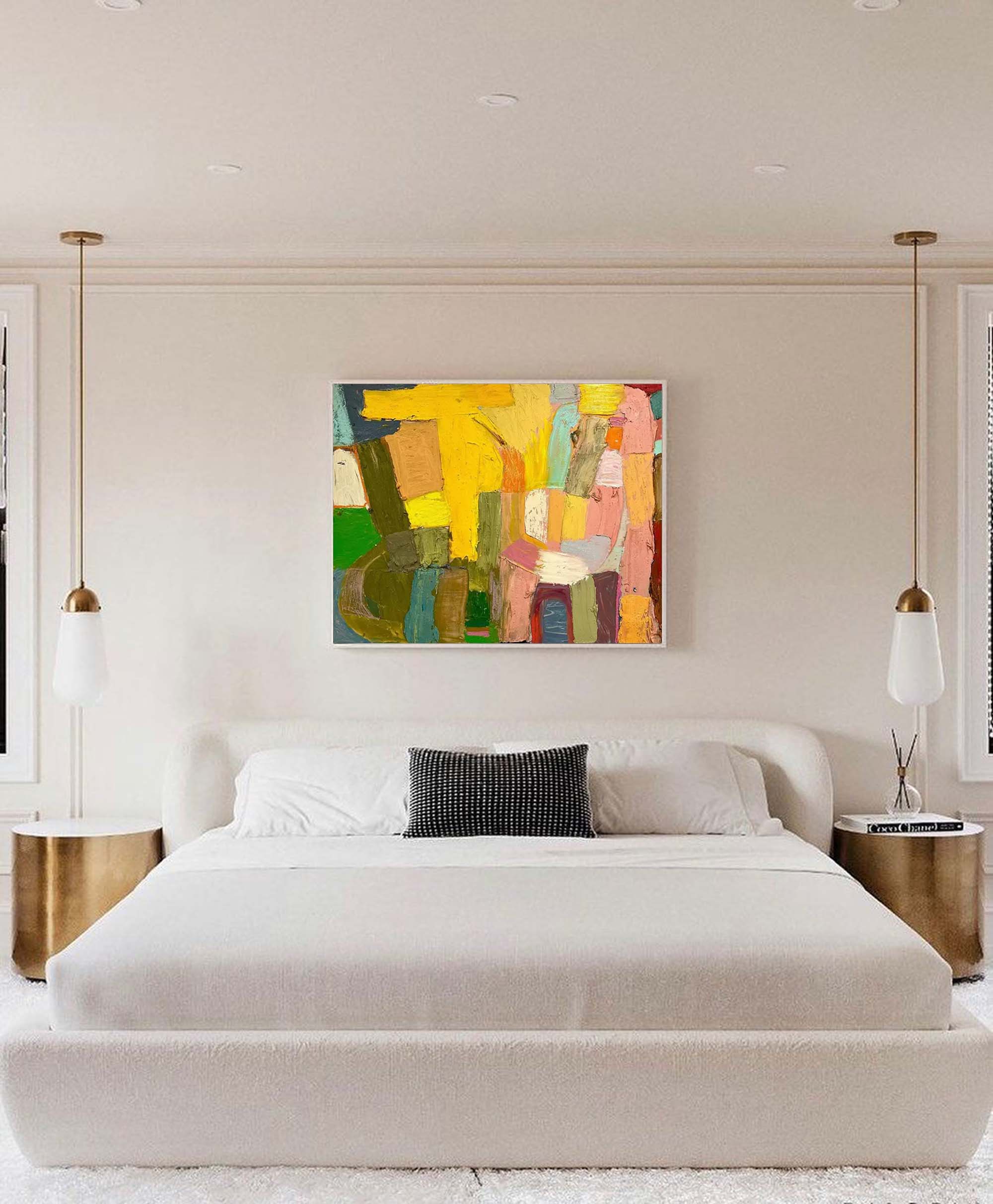 Wall Art Abstract Energetic Playful Colorful