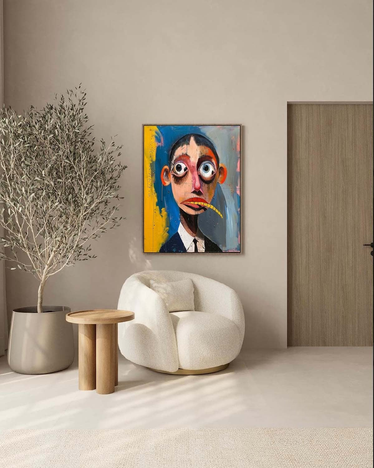 Wall Art Neo Expressionist Surreal Portrait