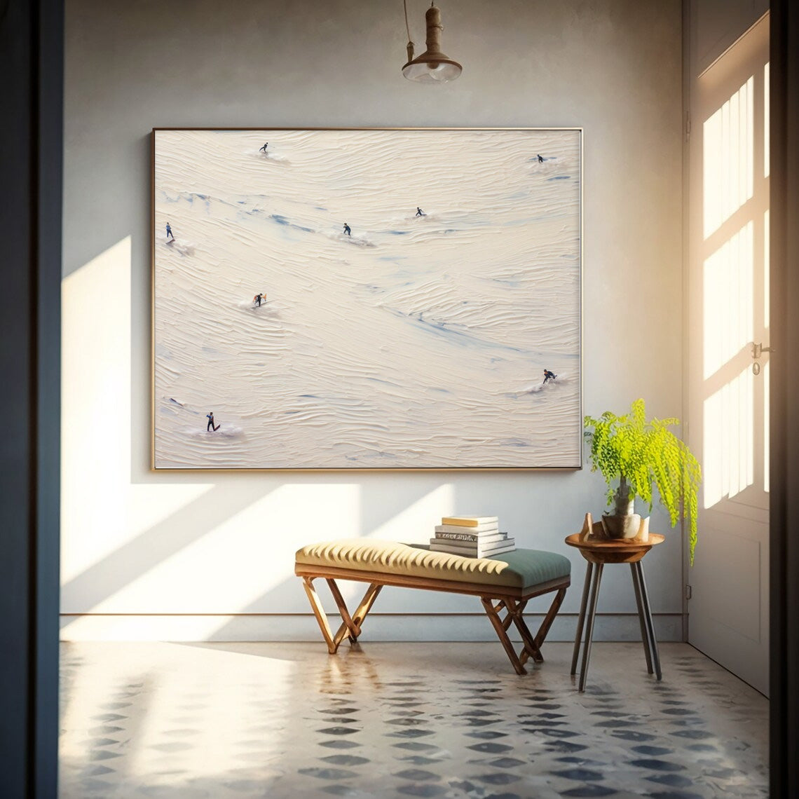 Abstract Canvas Art AB296 - Neutralighting