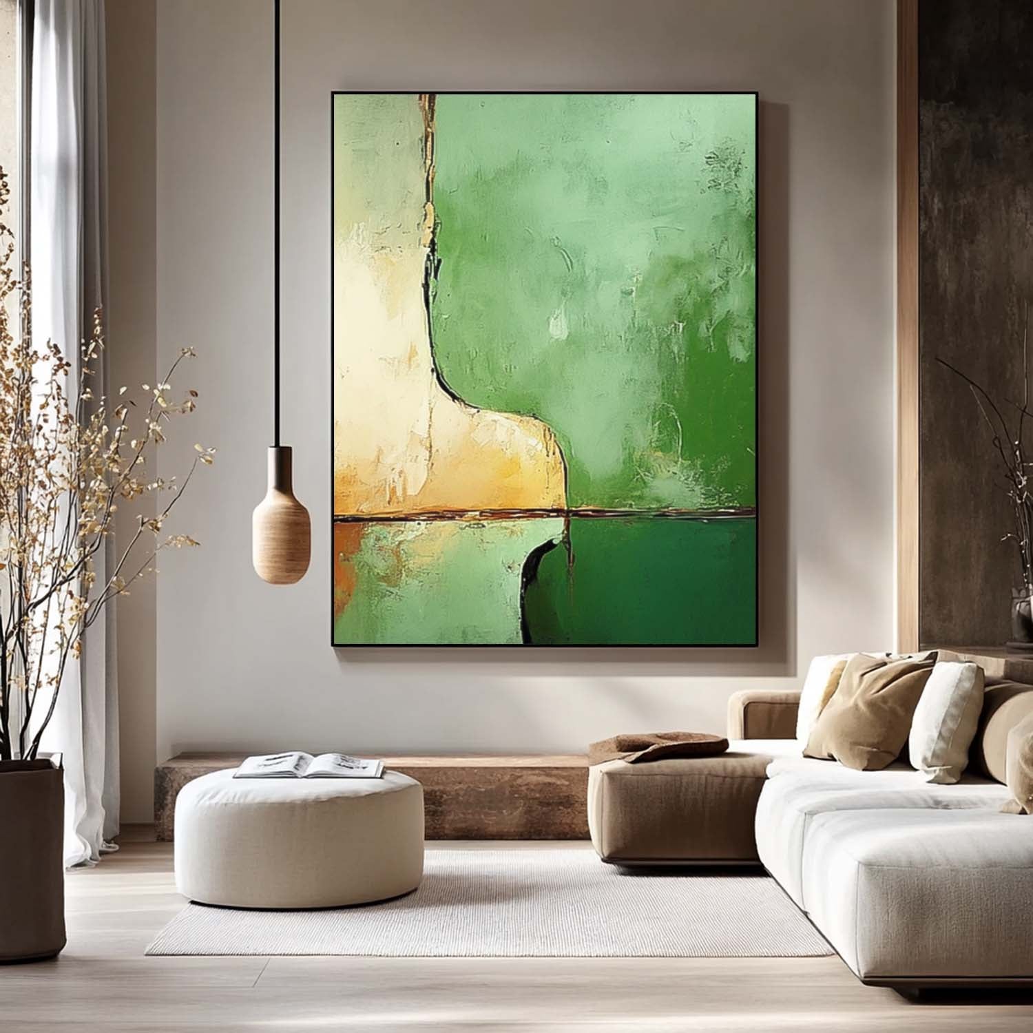 Abstract Canvas Art AB710 - Neutralighting
