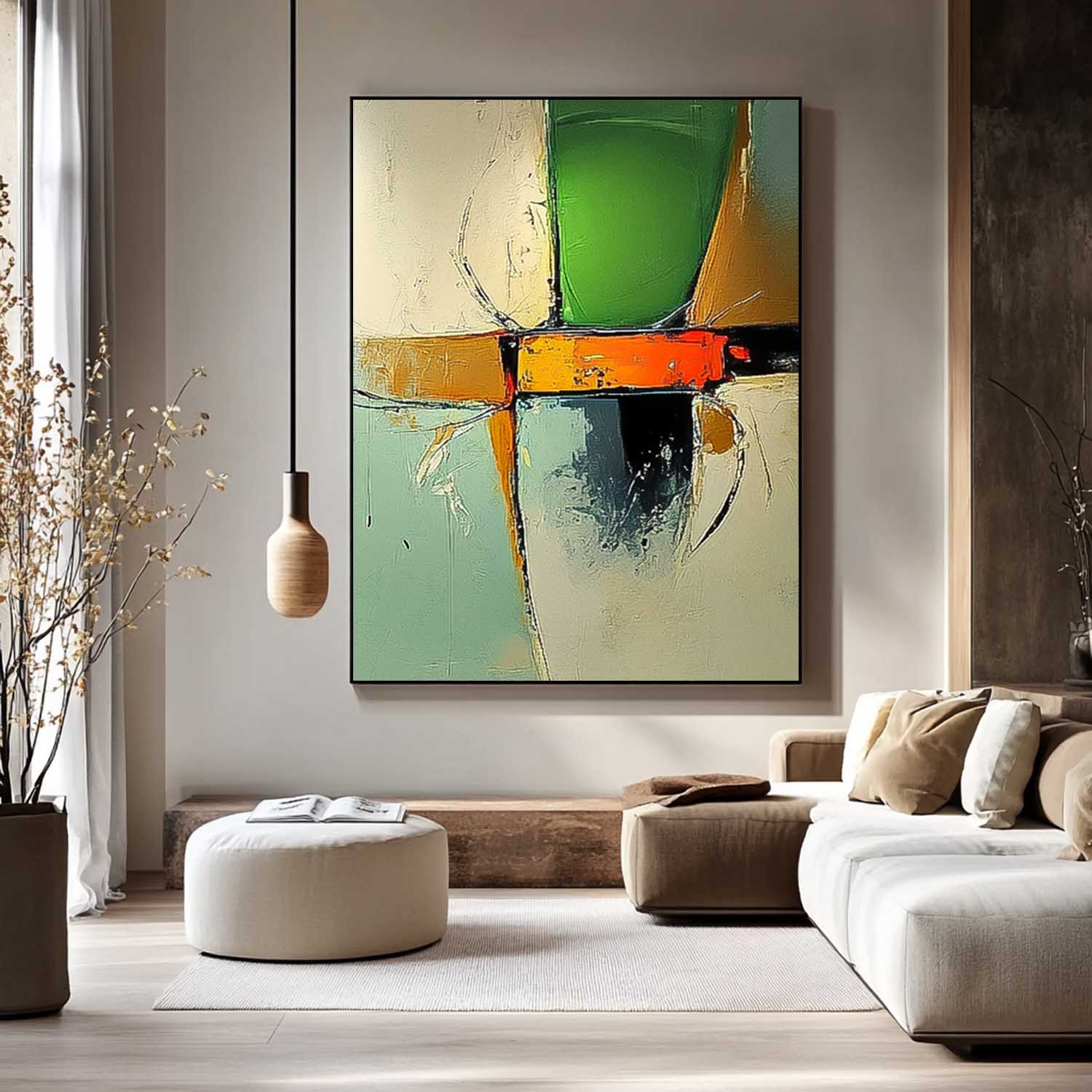 Wall Art Abstract Neo-Impressionist Soft