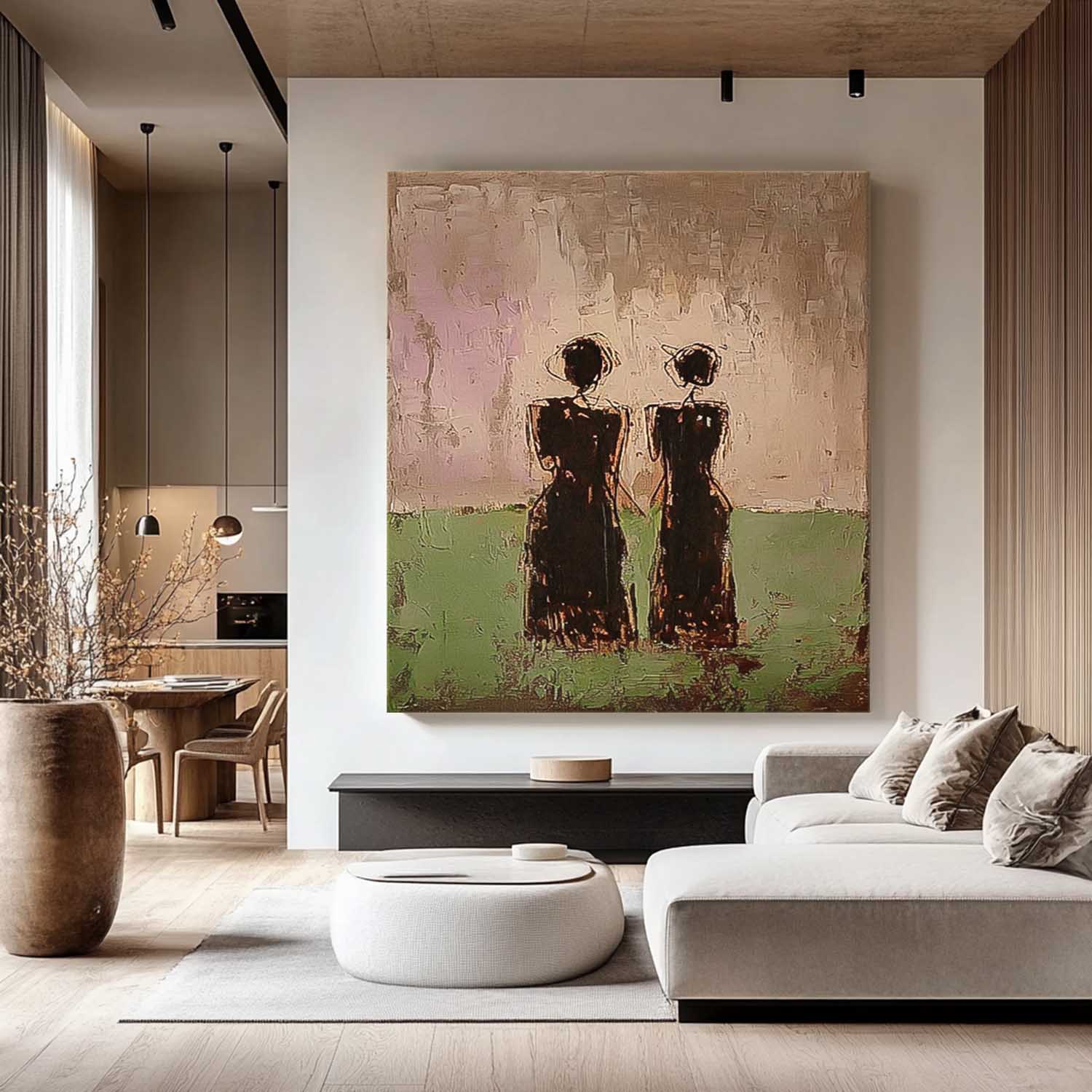 Wall Art People Wabi-Sabi Silhouette Decor