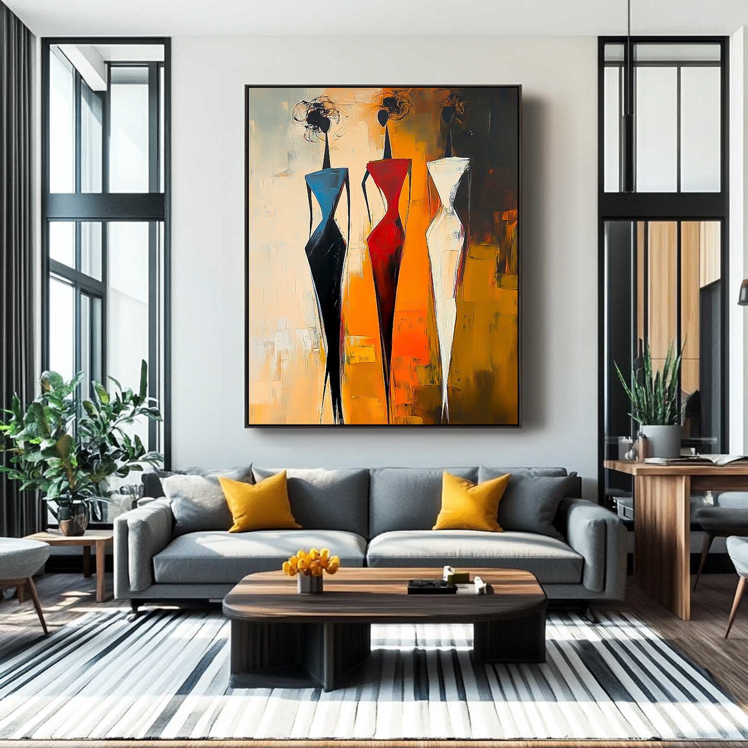 Wall Art People Elegant Modern Abstract
