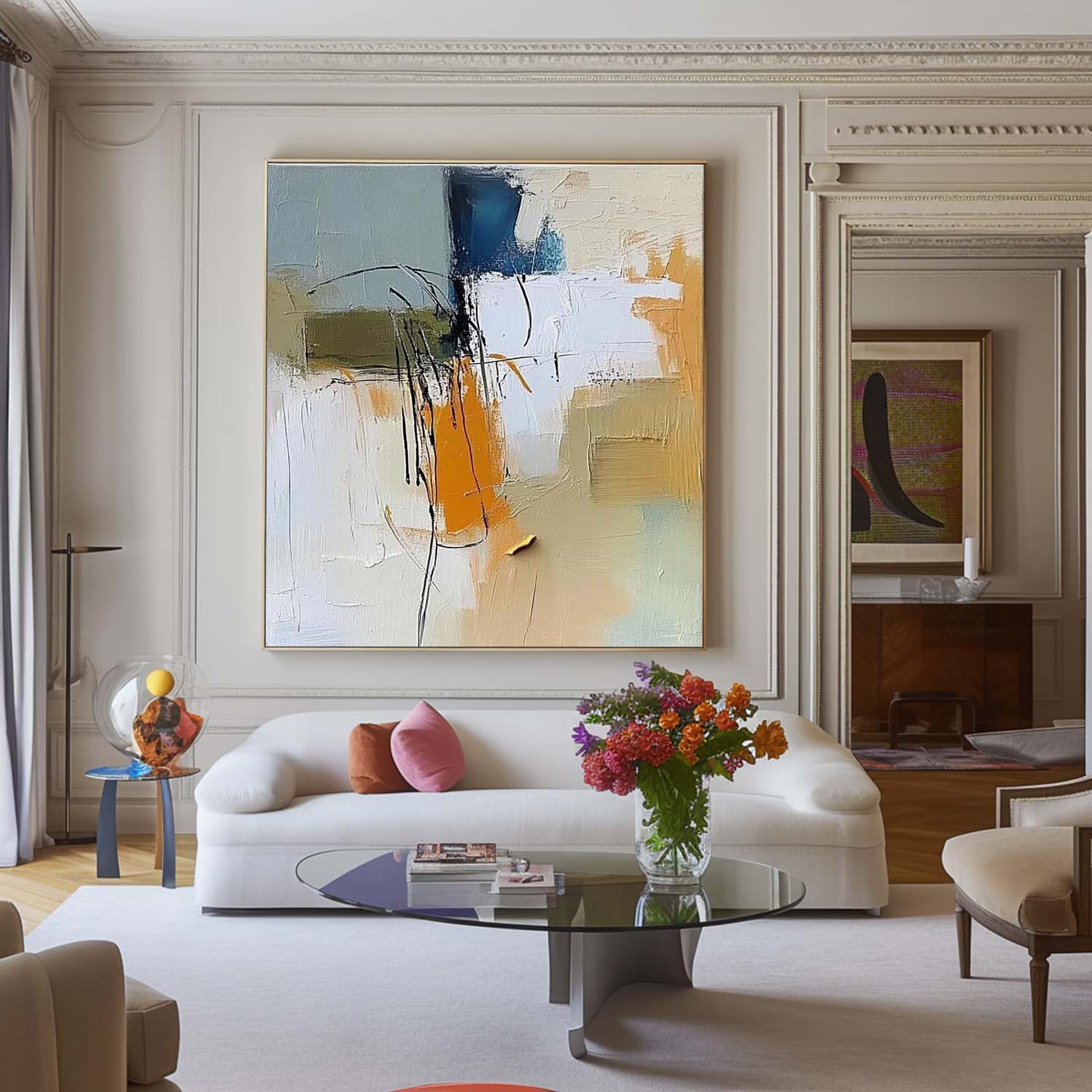 Wall Art Abstract Scene Expressive Calm