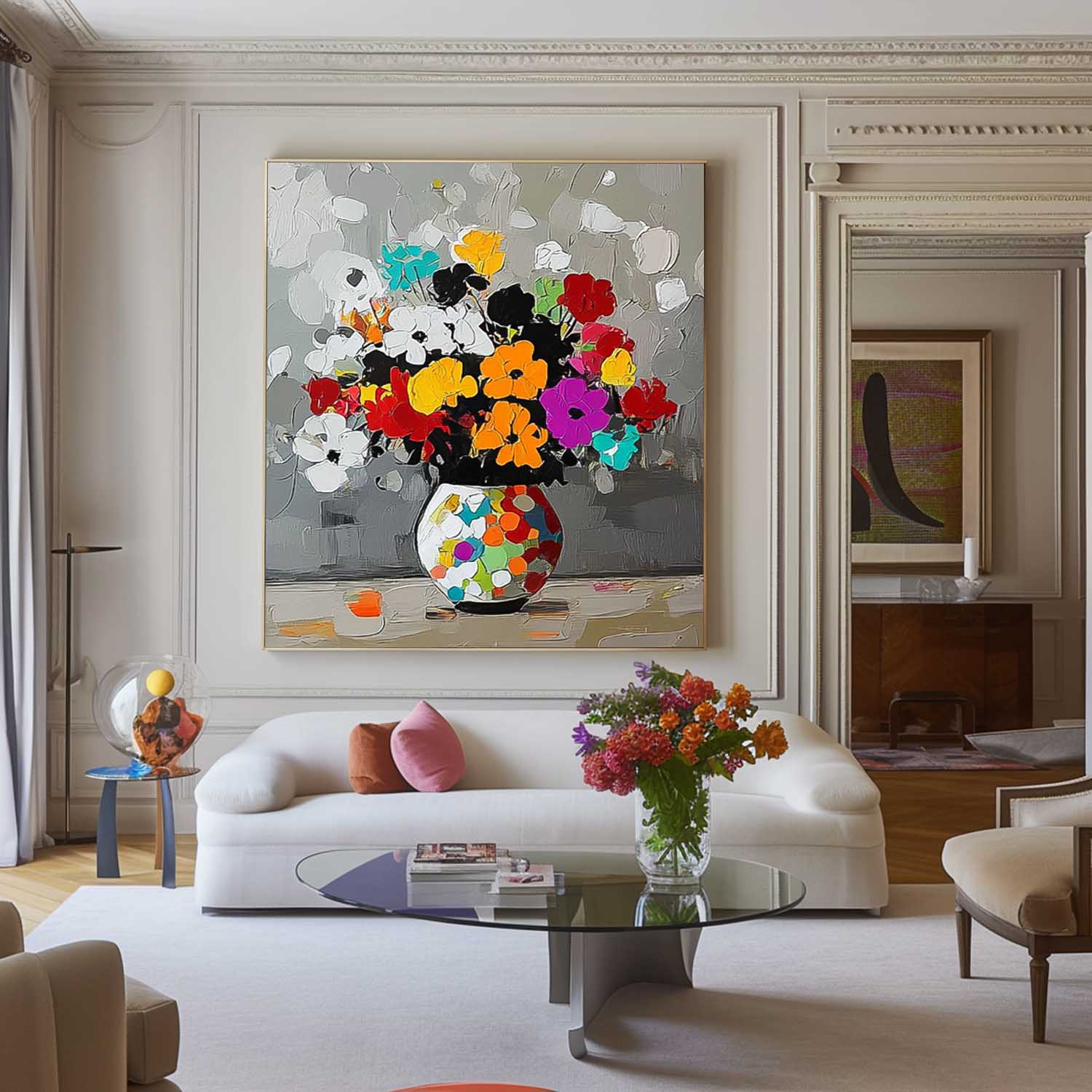 Wall Art Flower Colorful Lyrical Soft Romantic