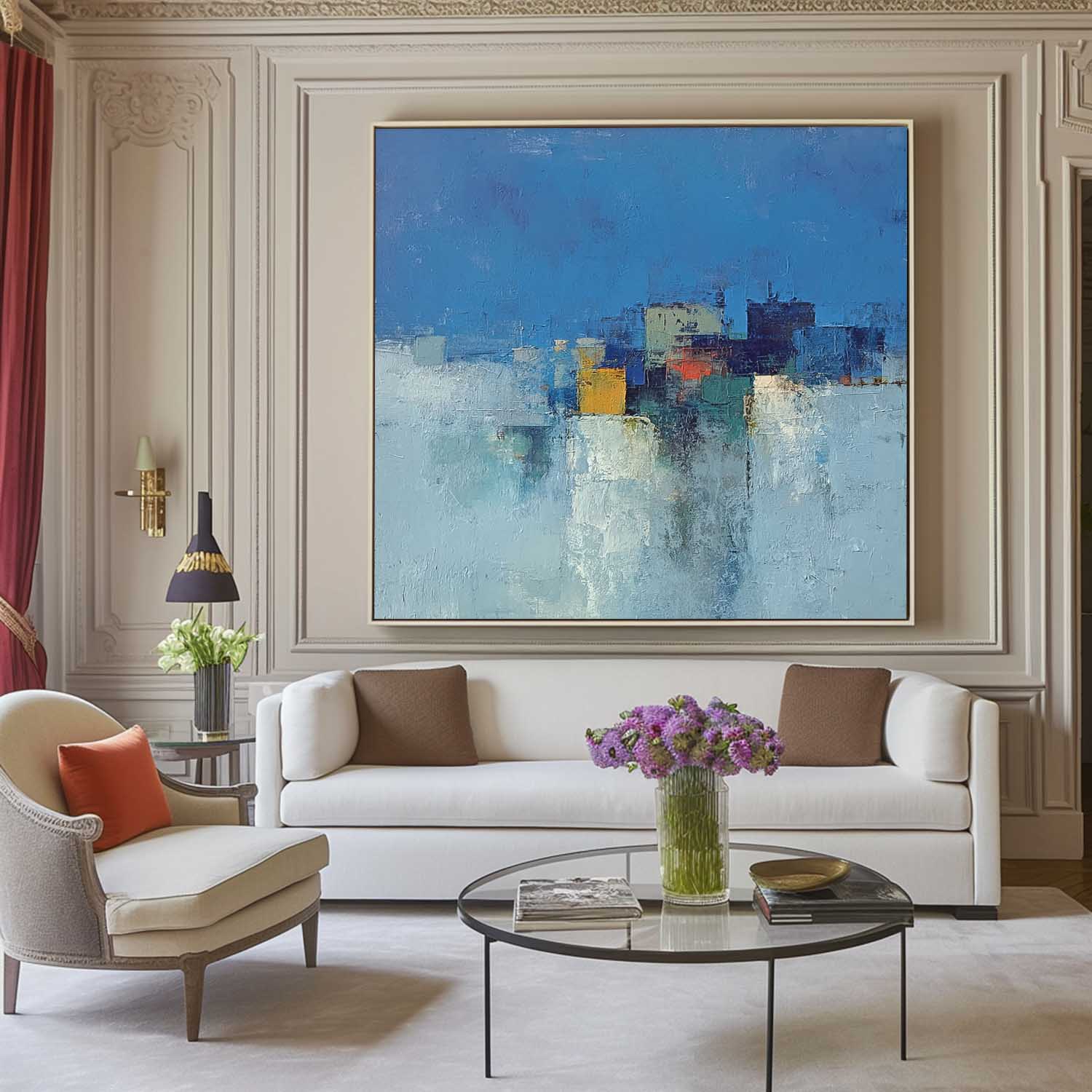 Wall Art Architecture Geometric Water Reflection