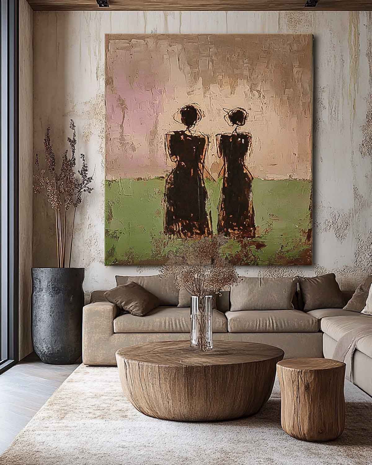 Wall Art People Wabi-Sabi Silhouette Decor