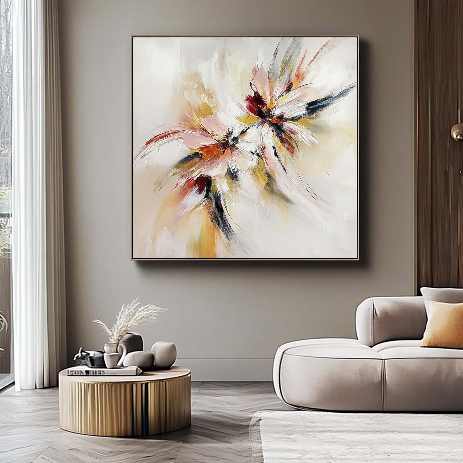 Wall Art Abstract Expressionist Dynamic Burst