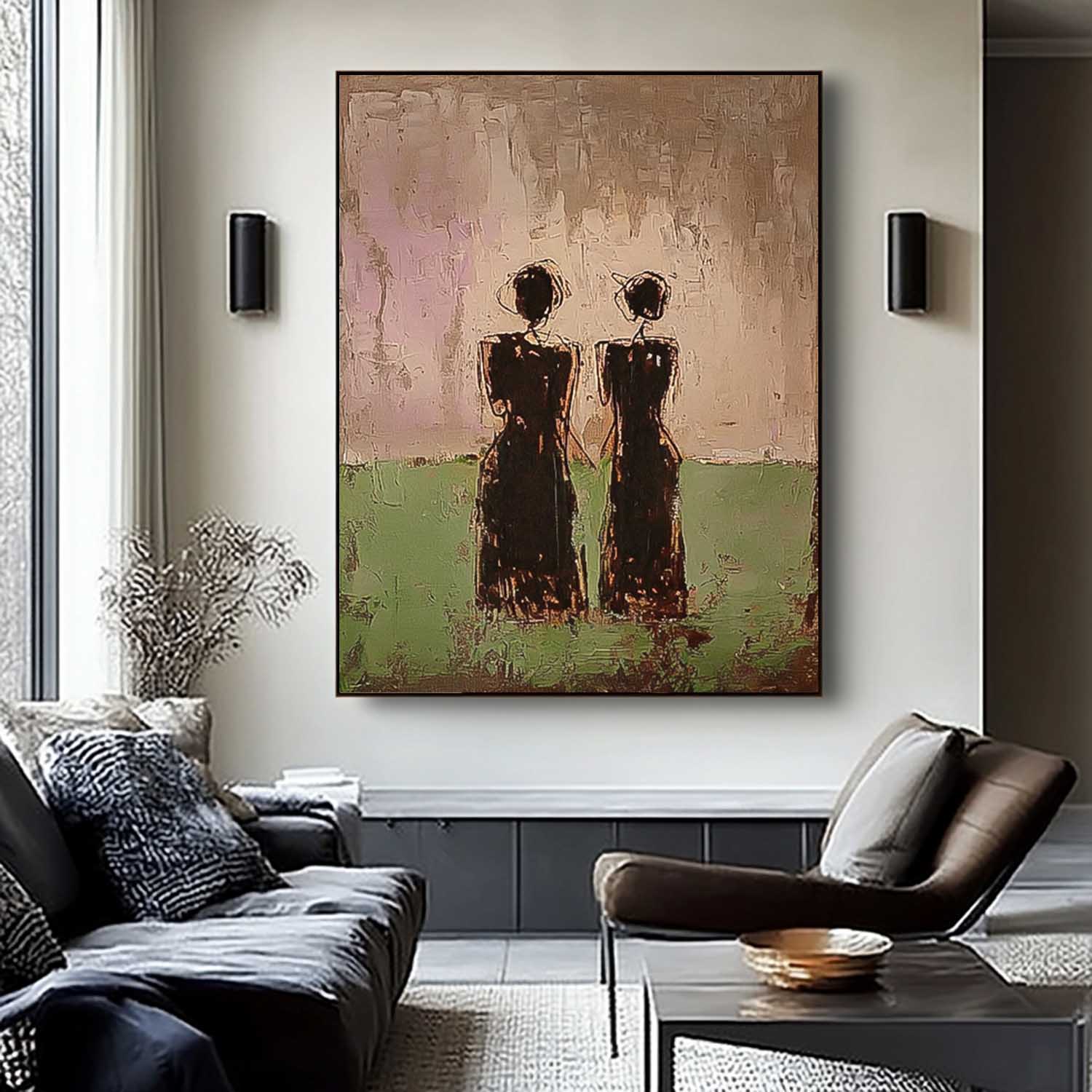 Wall Art People Wabi-Sabi Silhouette Decor