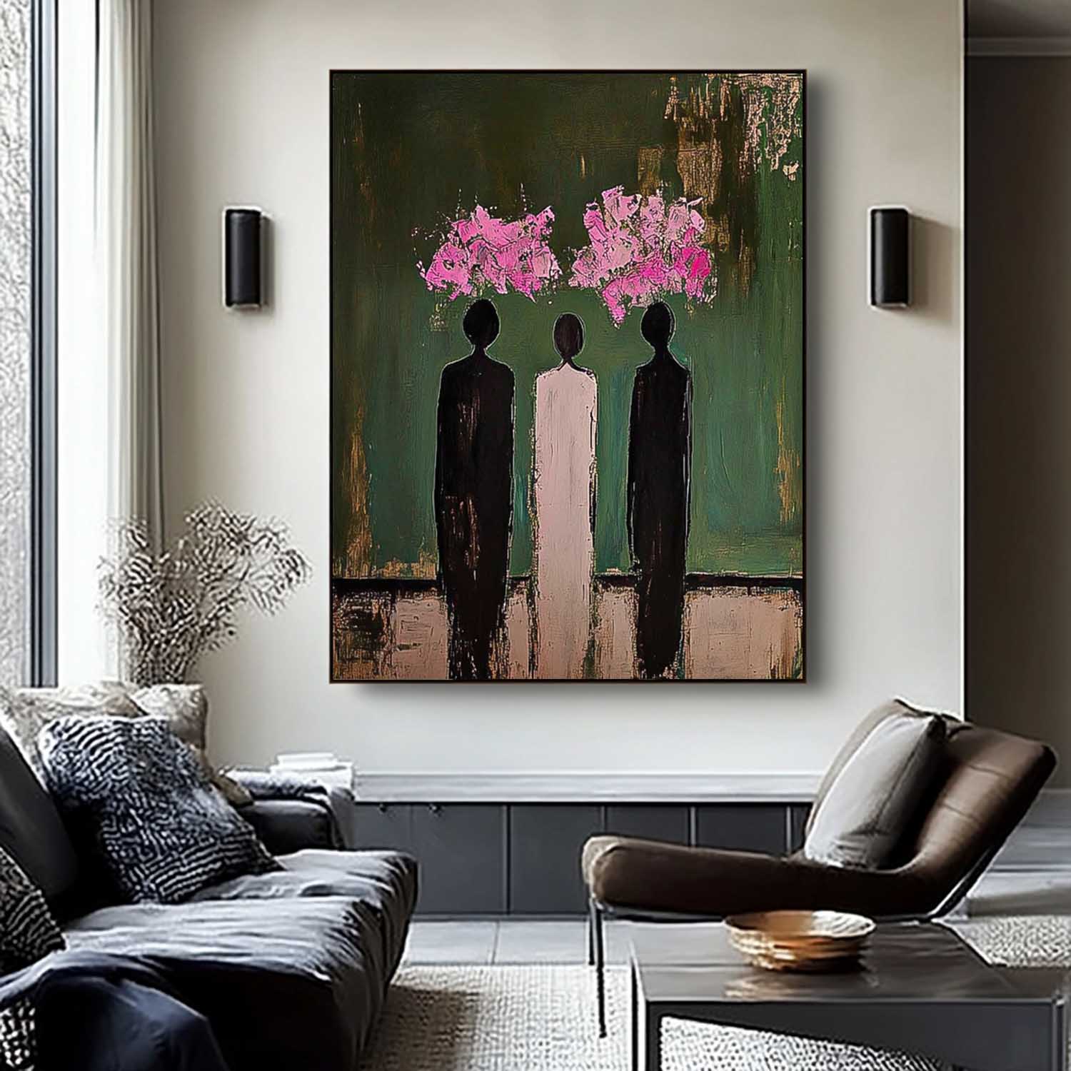 Wall Art Three Figures in Bloom