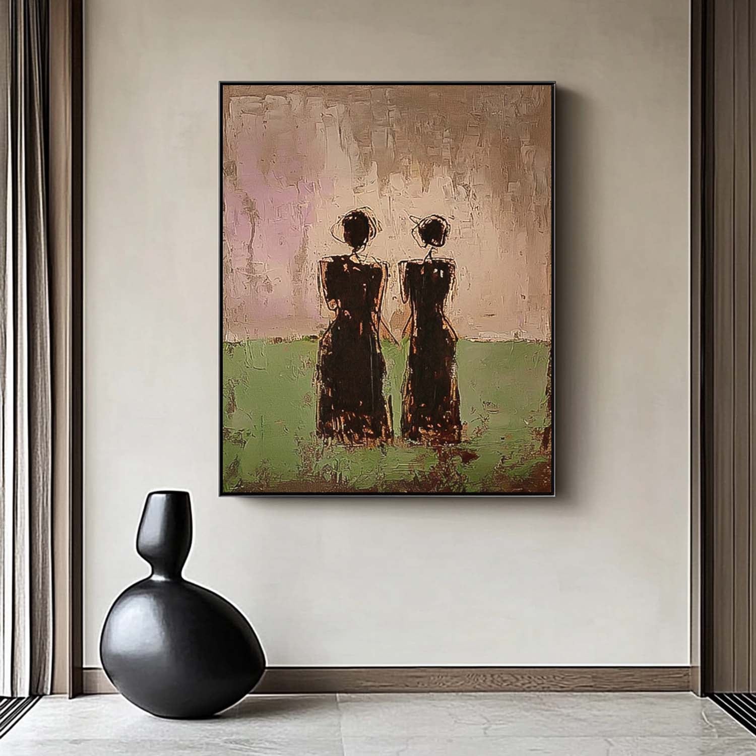 Wall Art People Wabi-Sabi Silhouette Decor
