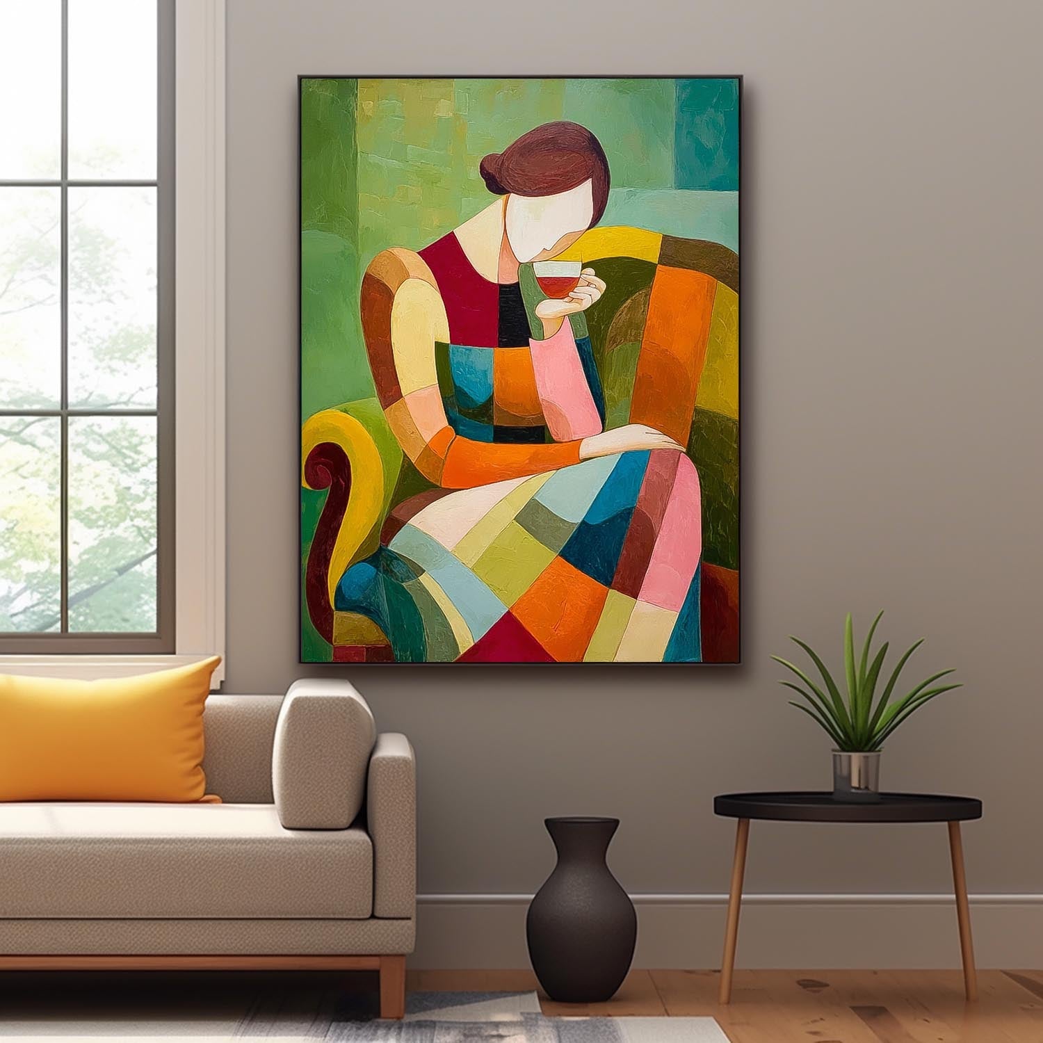 Wall Art Impasto People Abstract Dynamic