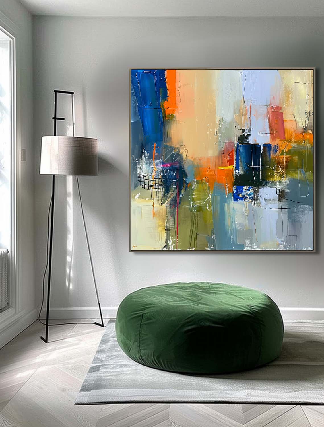 Wall Art Abstract Vibrant Expressionist Modern
