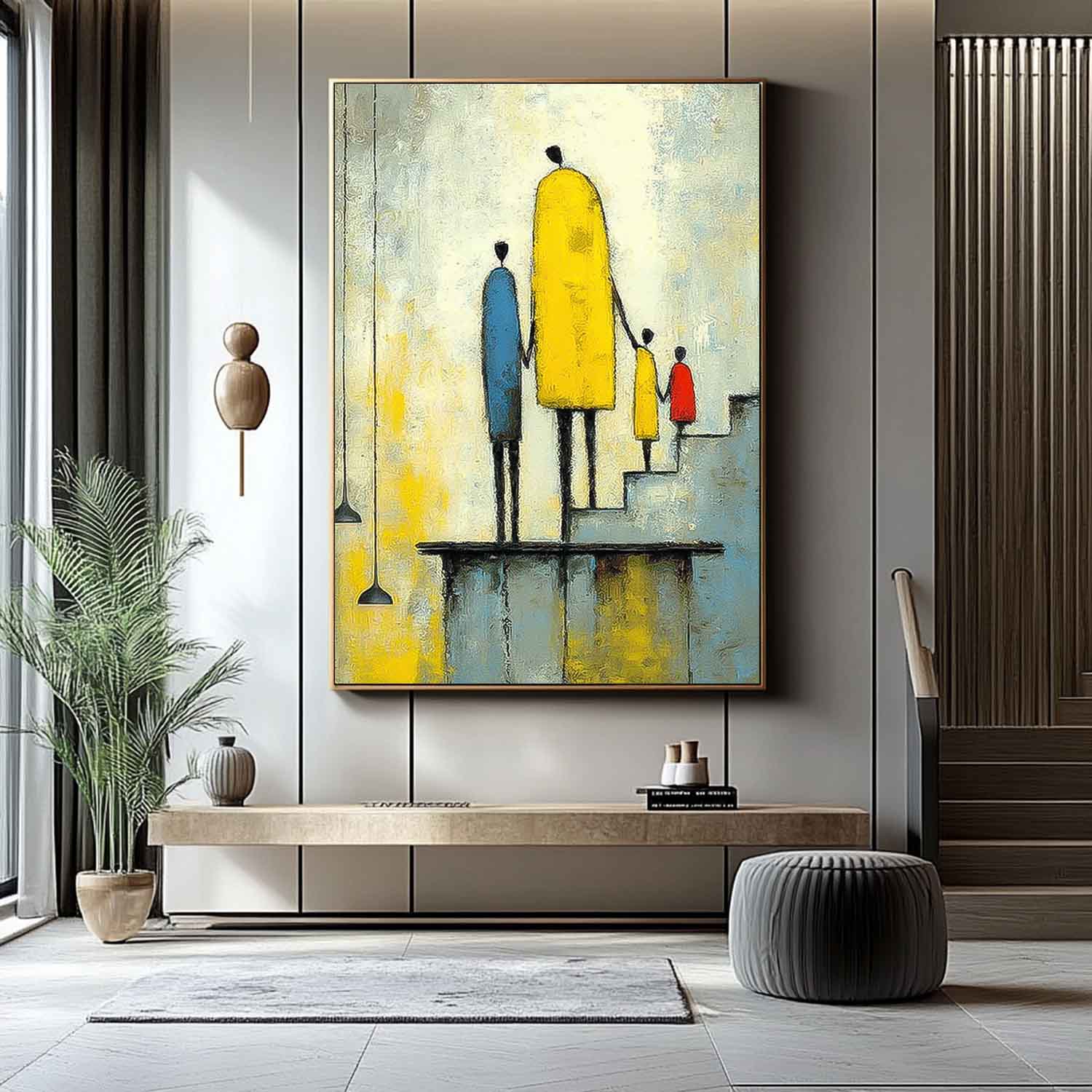 Wall Art People Urban Art Inspired Family