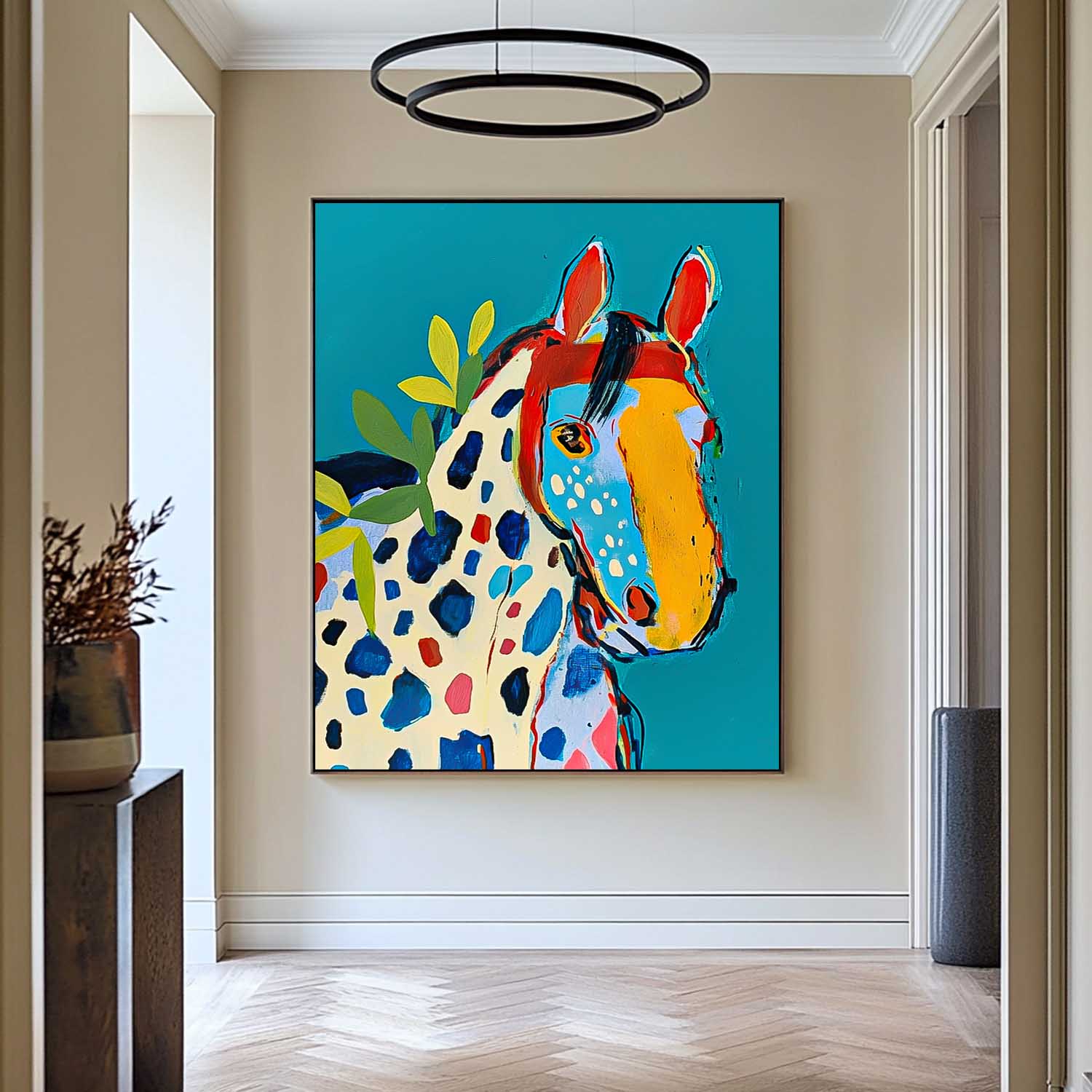 Wall Art Animal Maximalist Patchwork Decor