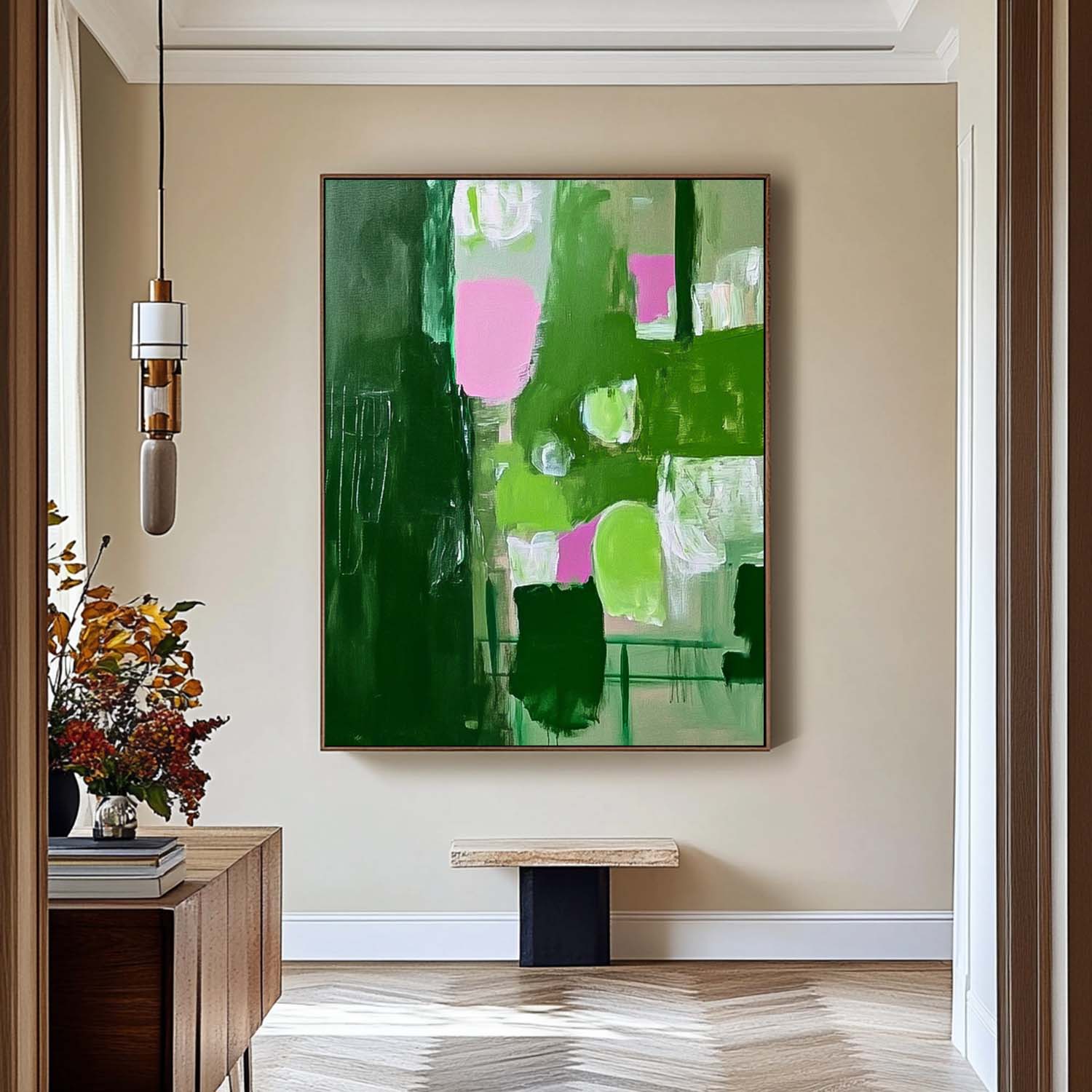 Abstract Canvas Art AB702 - Neutralighting