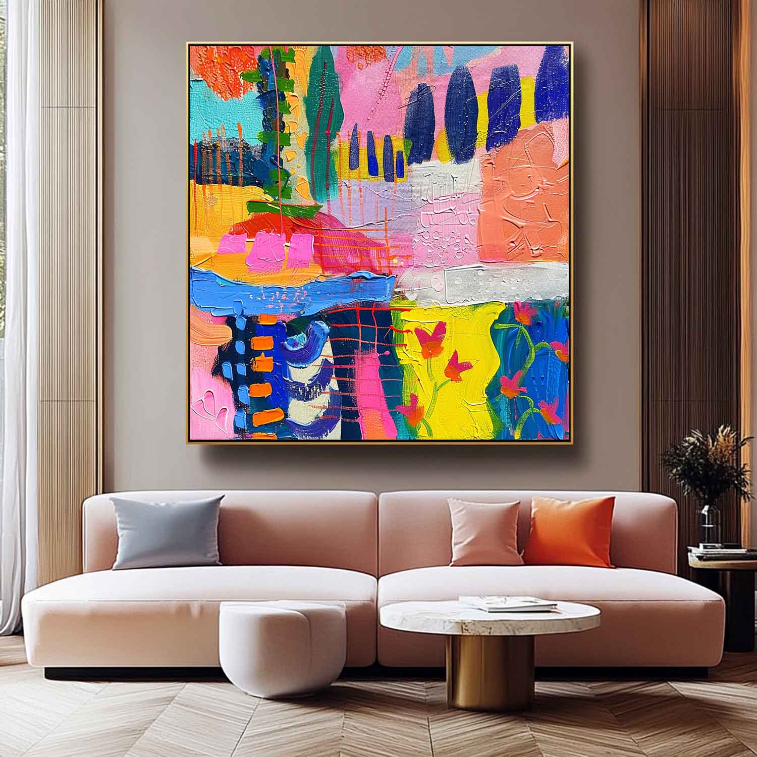 Wall Art Abstract Playful Artistic Atmosphere