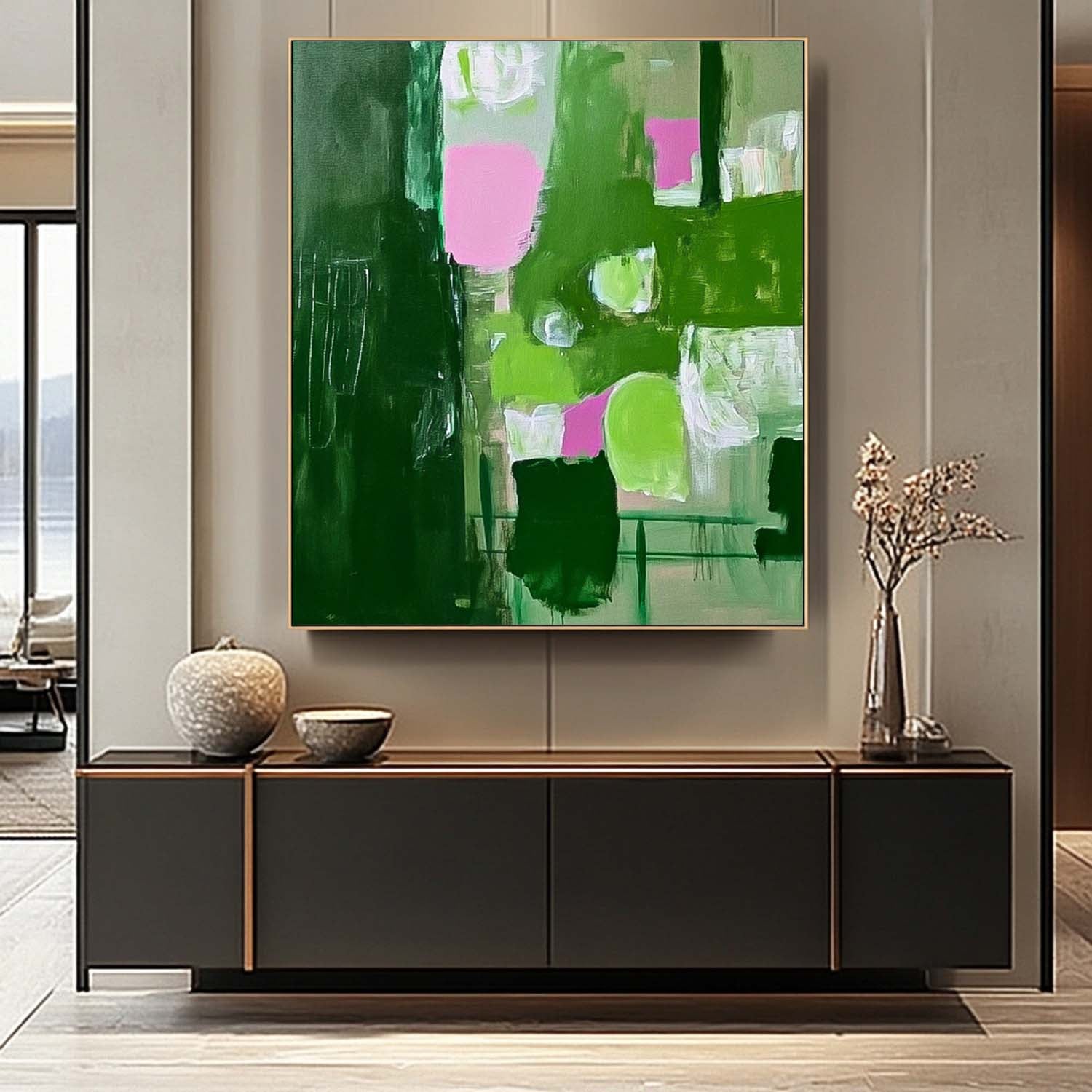 Abstract Canvas Art AB702 - Neutralighting