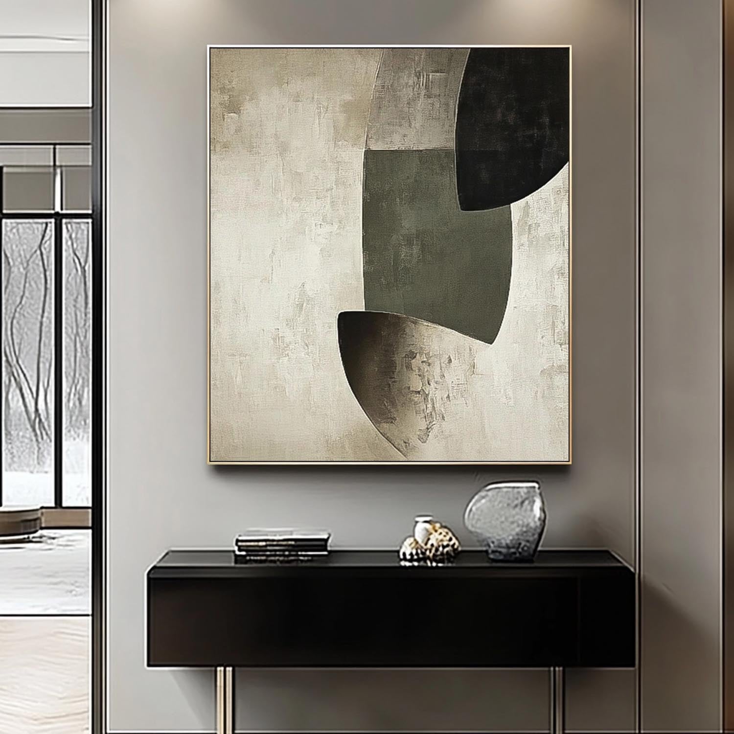 Wall Art Minimalist Earthy Geometric Abstract