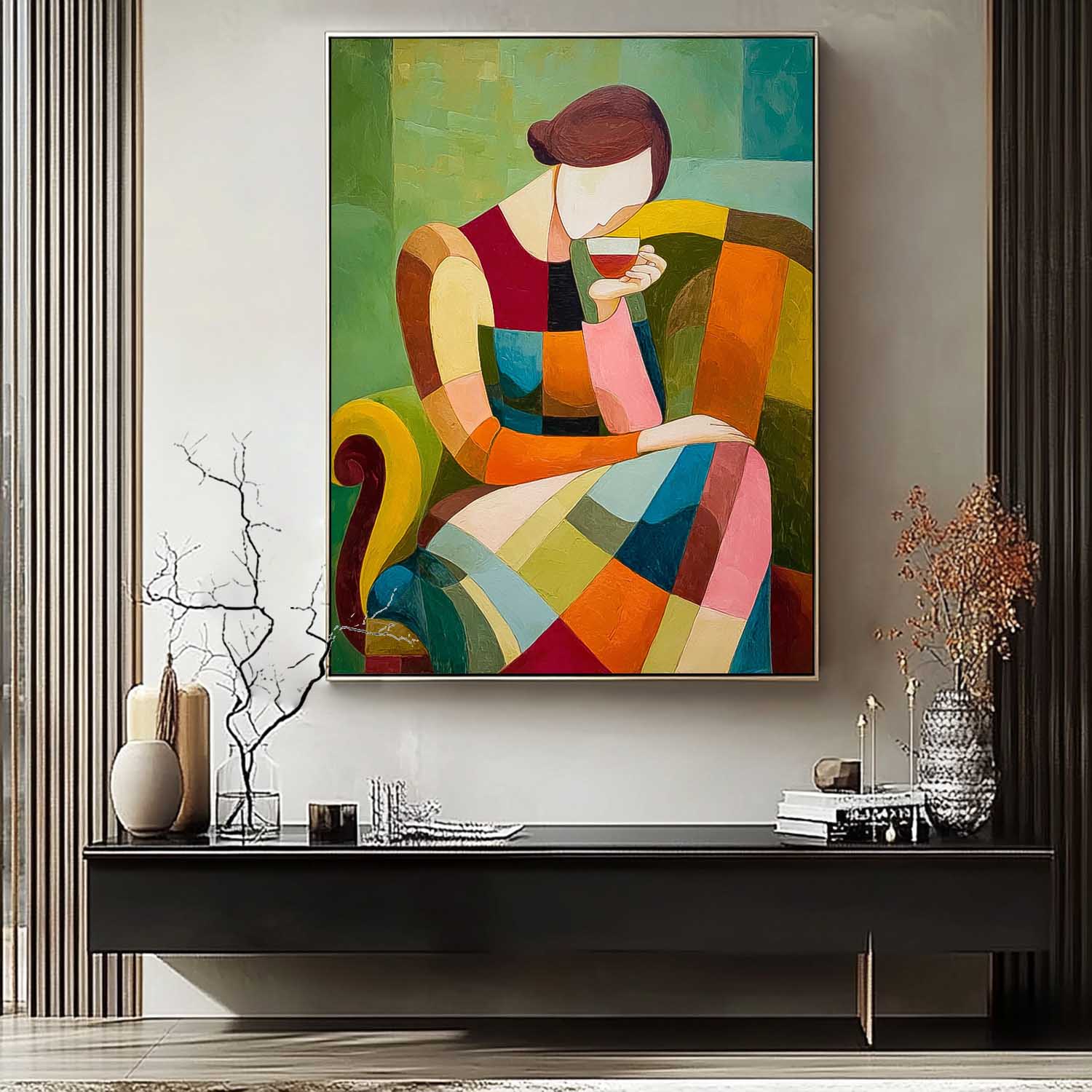 Wall Art Impasto People Abstract Dynamic