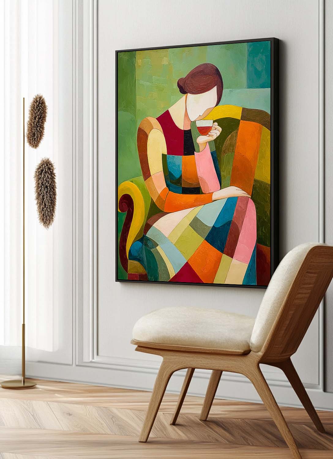 Wall Art Impasto People Abstract Dynamic