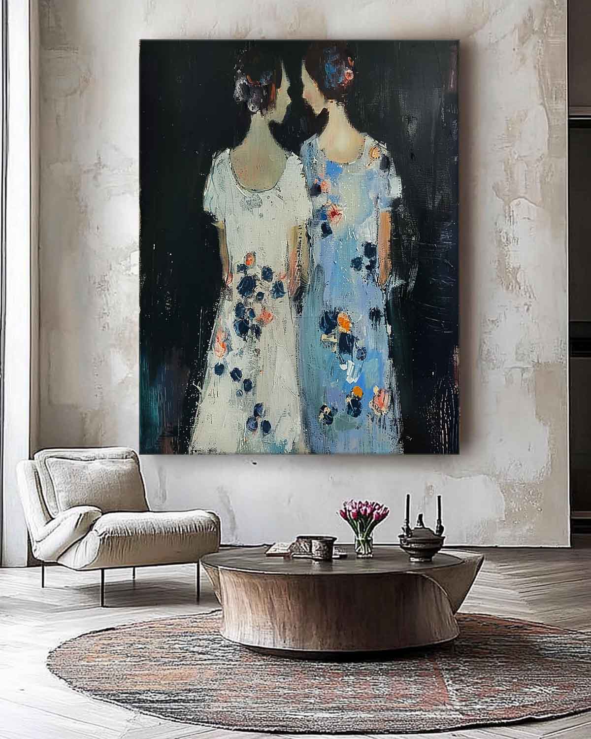 Wall Art People Retro Pop Color Block Figurative