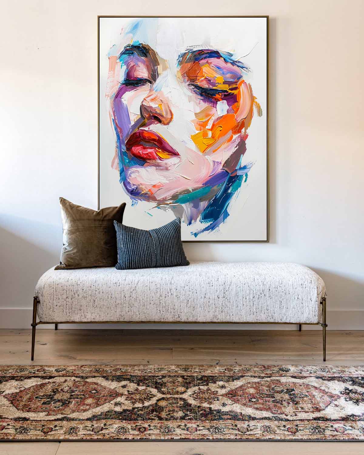 Chromatic Woman Face Art Print