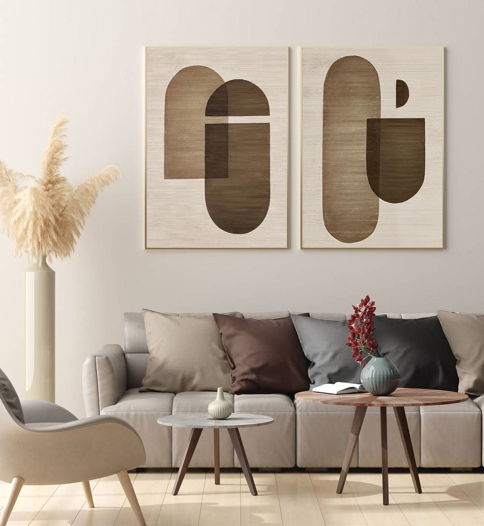 Wabi-sabi Minimalist Art ABAO40 - Neutralighting