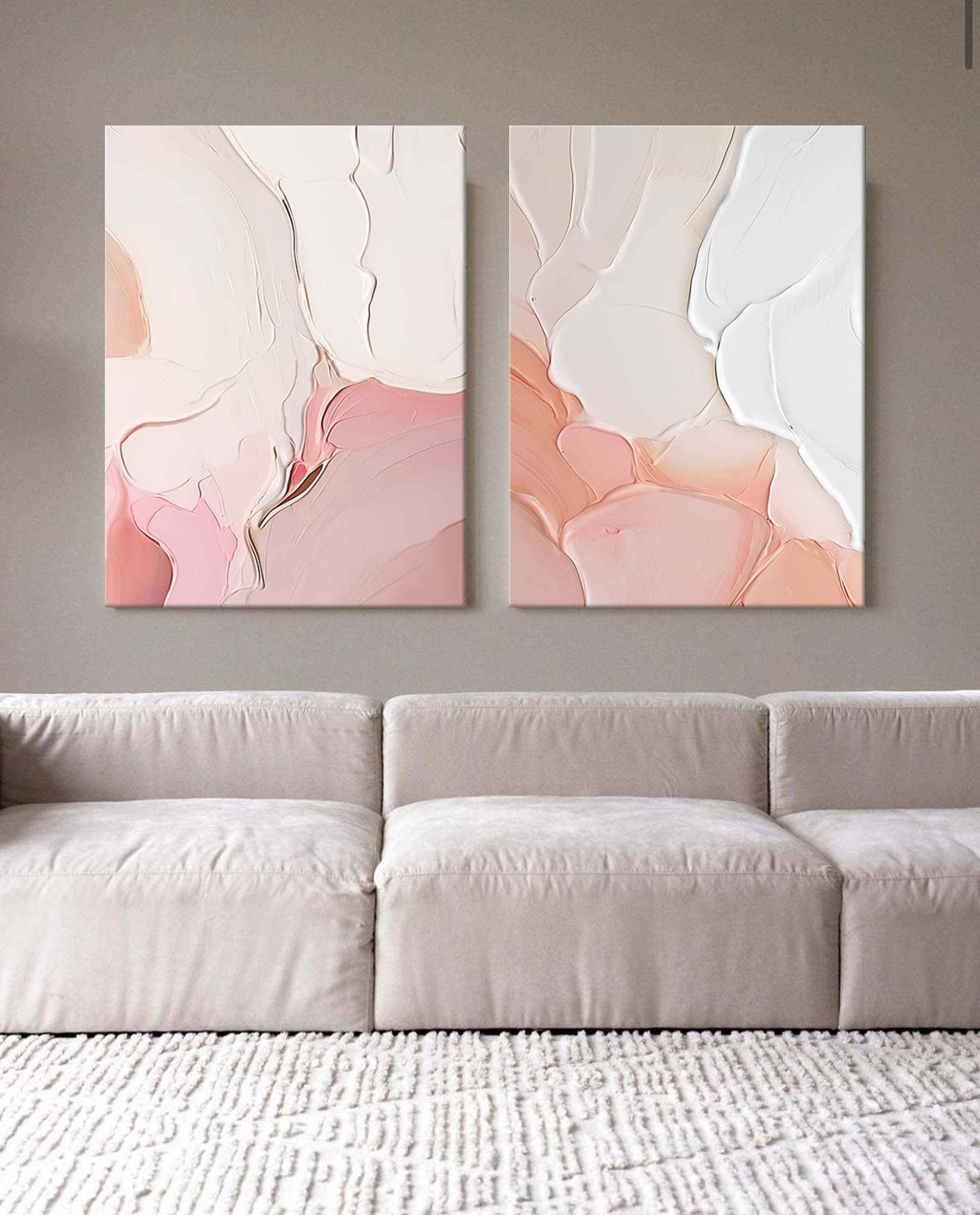 Abstract Canvas Art AB141 - Neutralighting